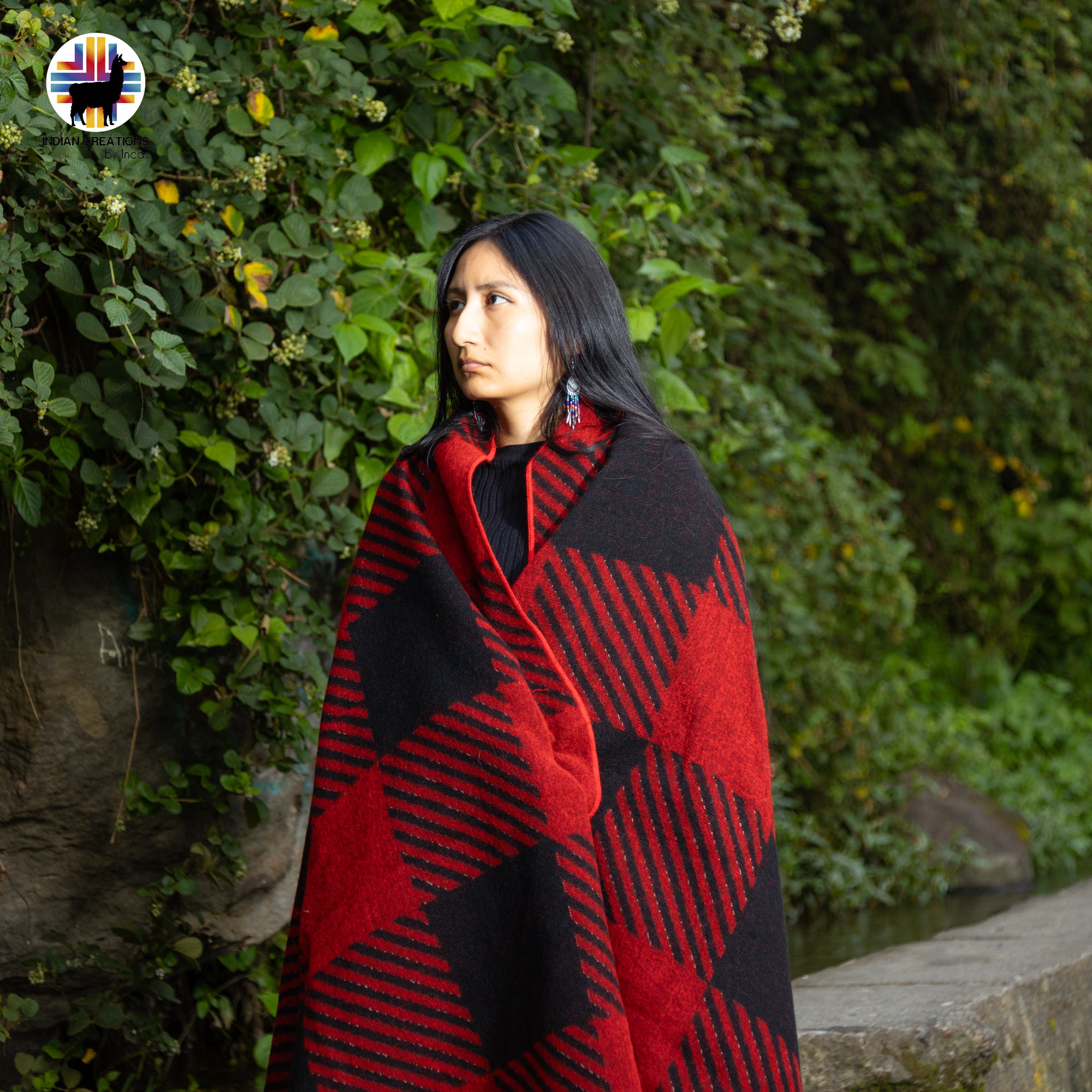 Queen's Gambit Handmade Alpaca Wool Blanket. Queen Size.