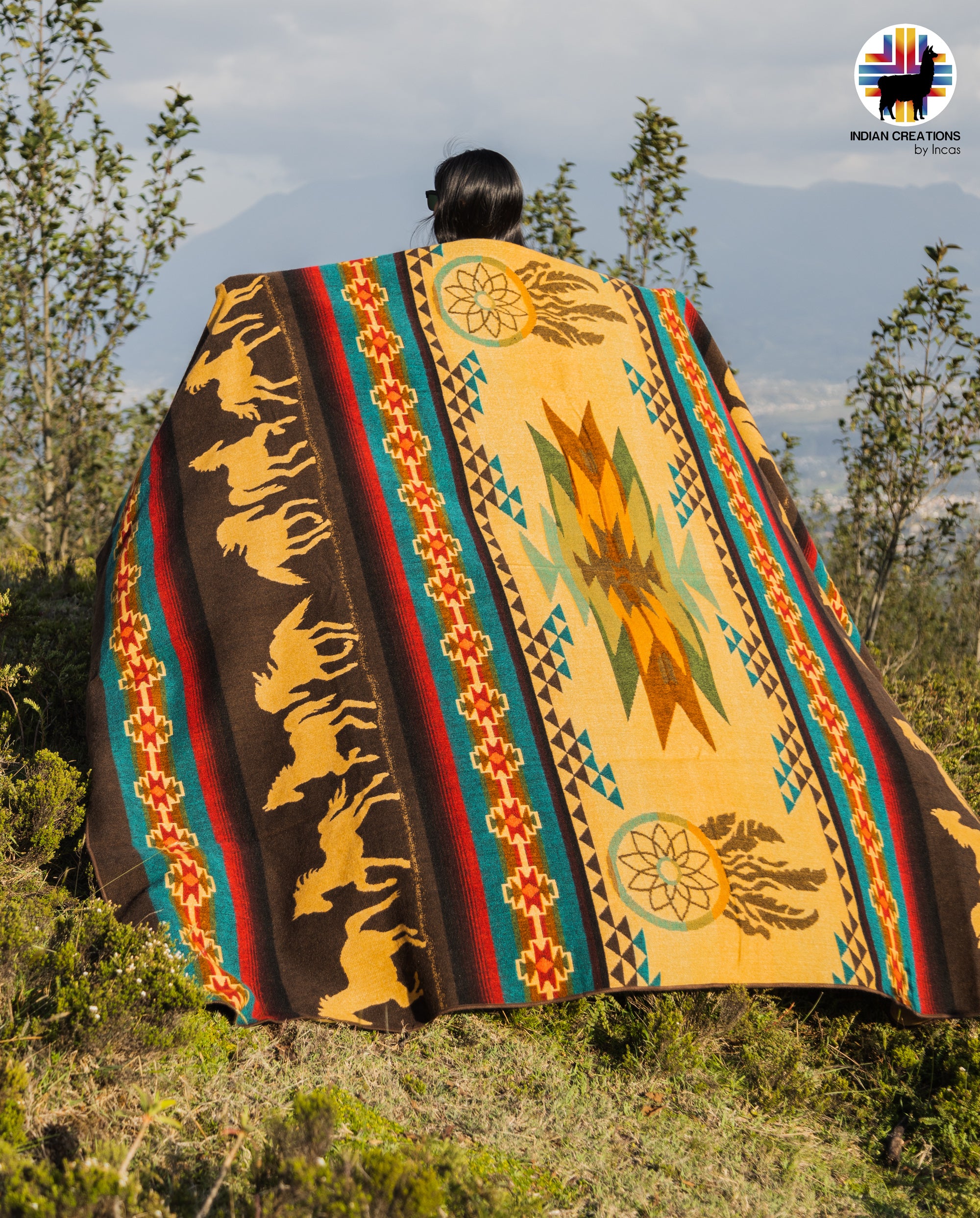 KING SIZE and Heavy-Duty Alpaca Blanket (Spirit Horse)