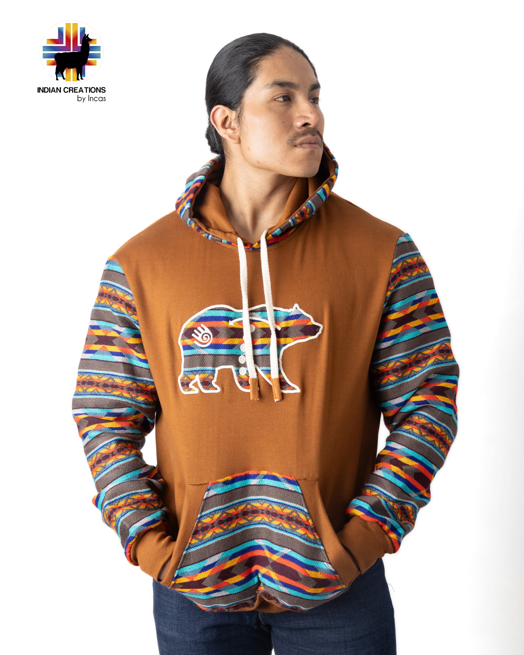 Cotton Hoodie. Handcrafted by Indigenous Hands.