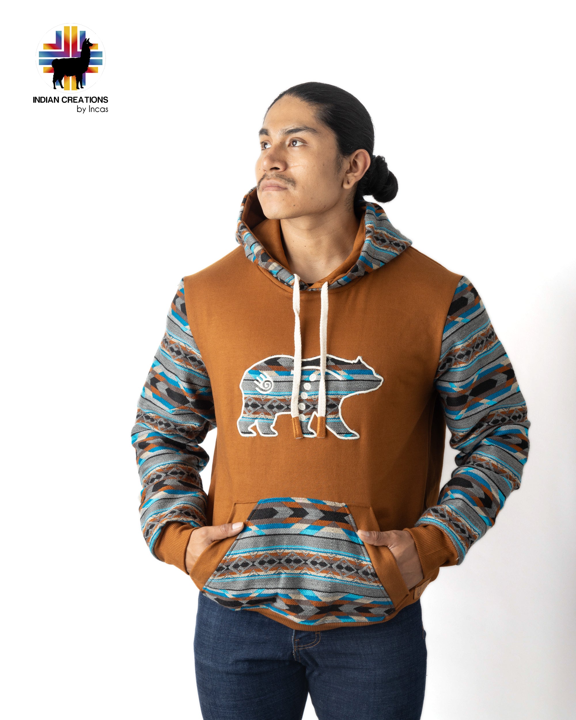 Cotton Hoodie. Handcrafted by Indigenous Hands.