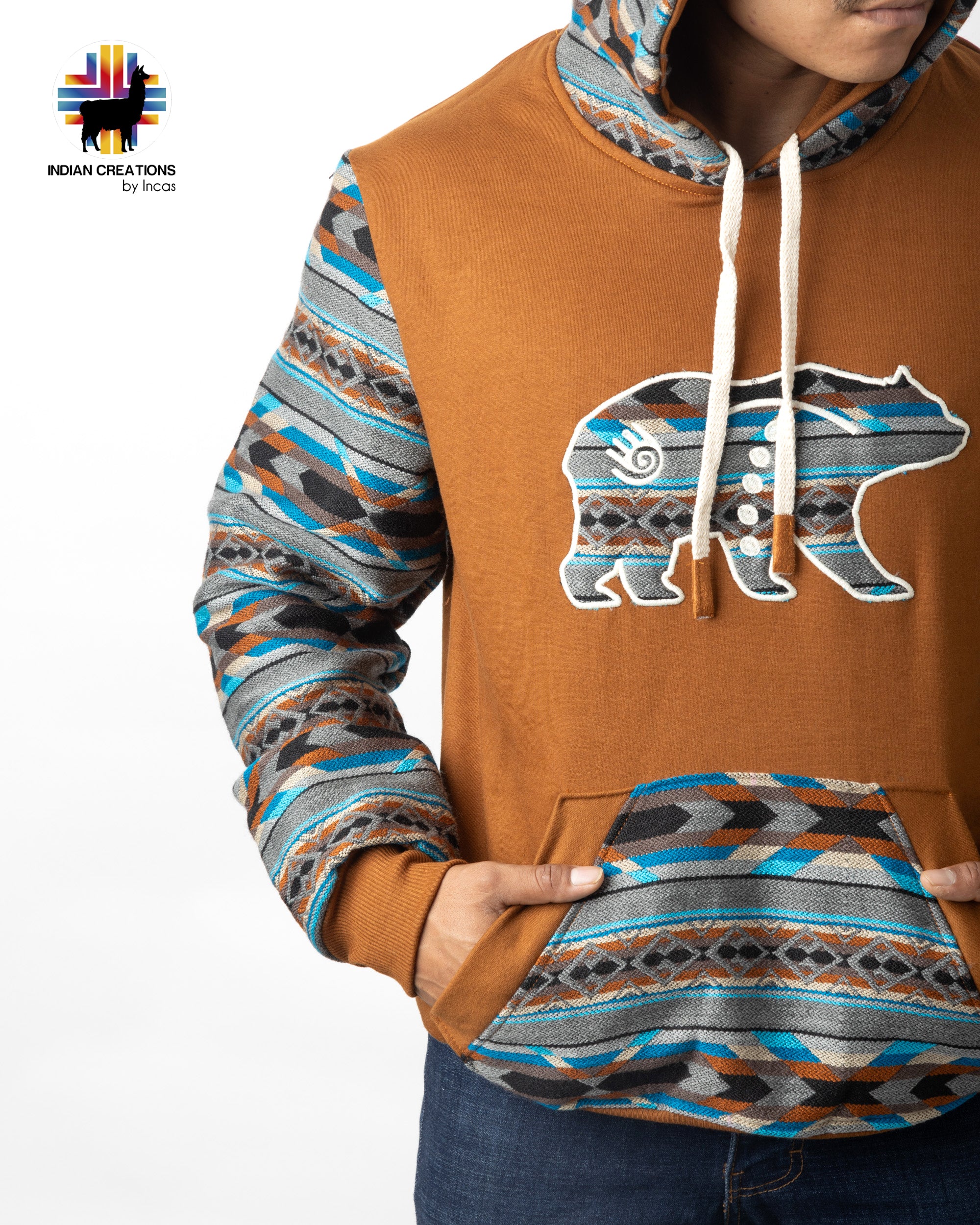 Cotton Hoodie. Handcrafted by Indigenous Hands.