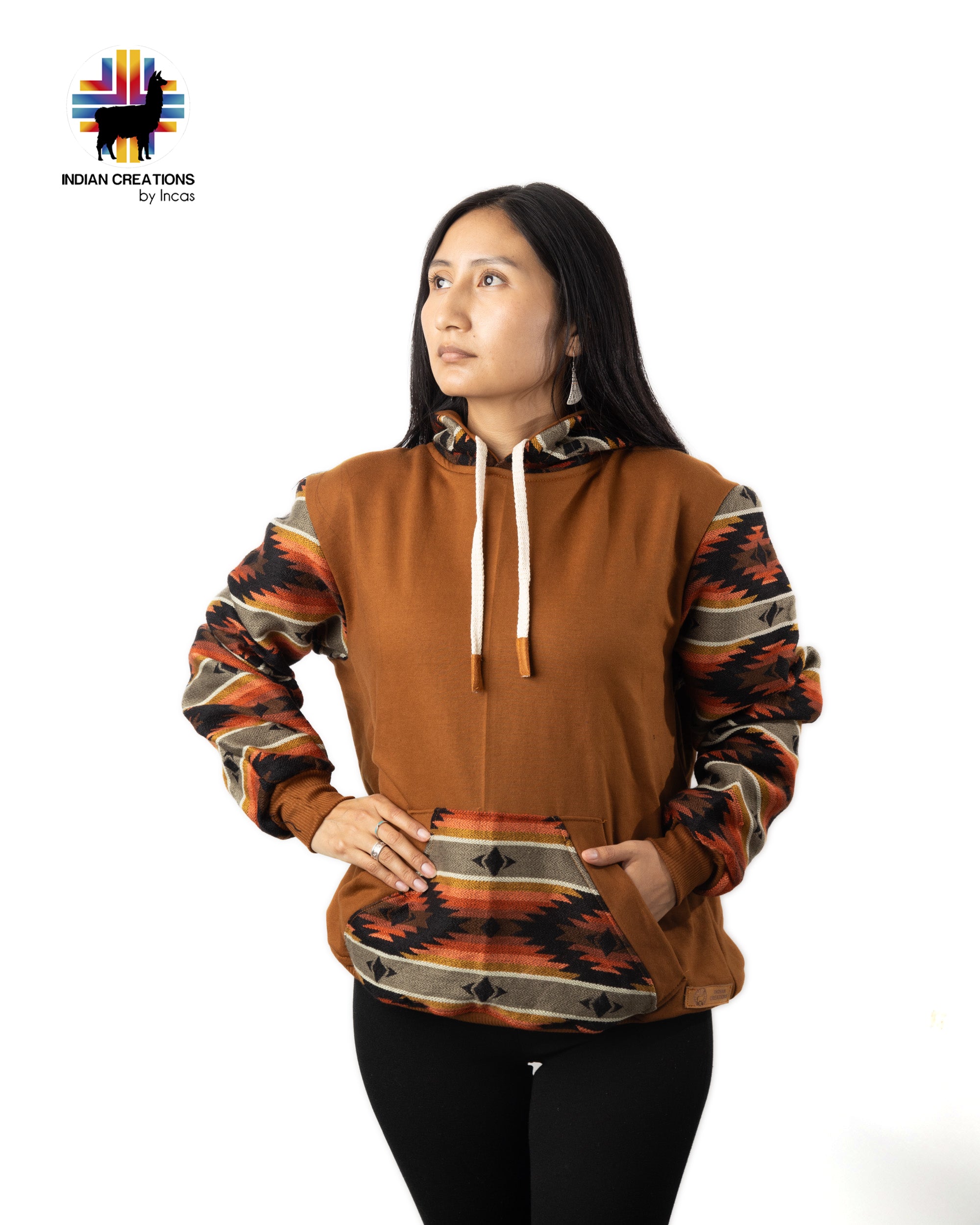 Cotton Hoodie. Handcrafted by Indigenous Hands.