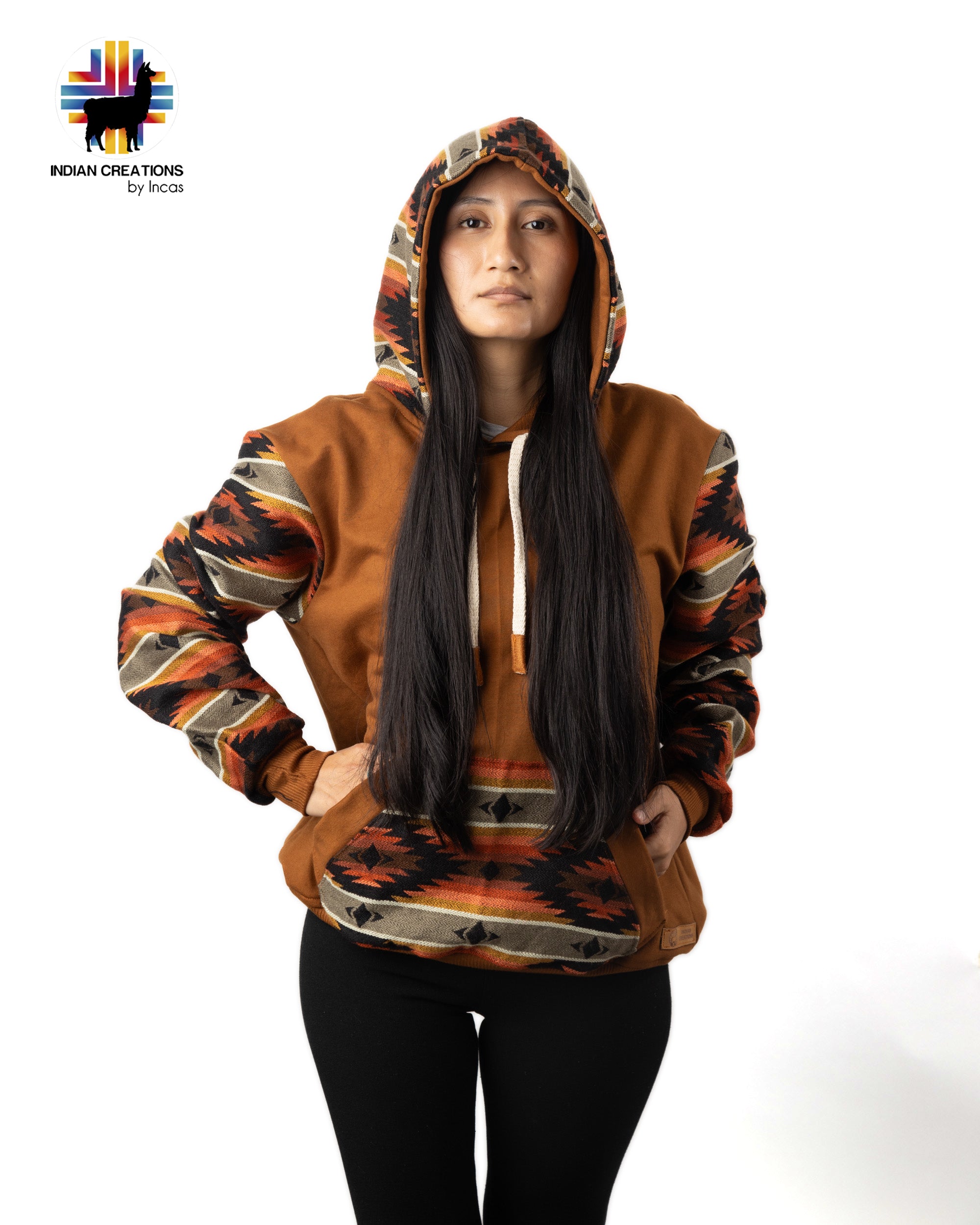 Cotton Hoodie. Handcrafted by Indigenous Hands.