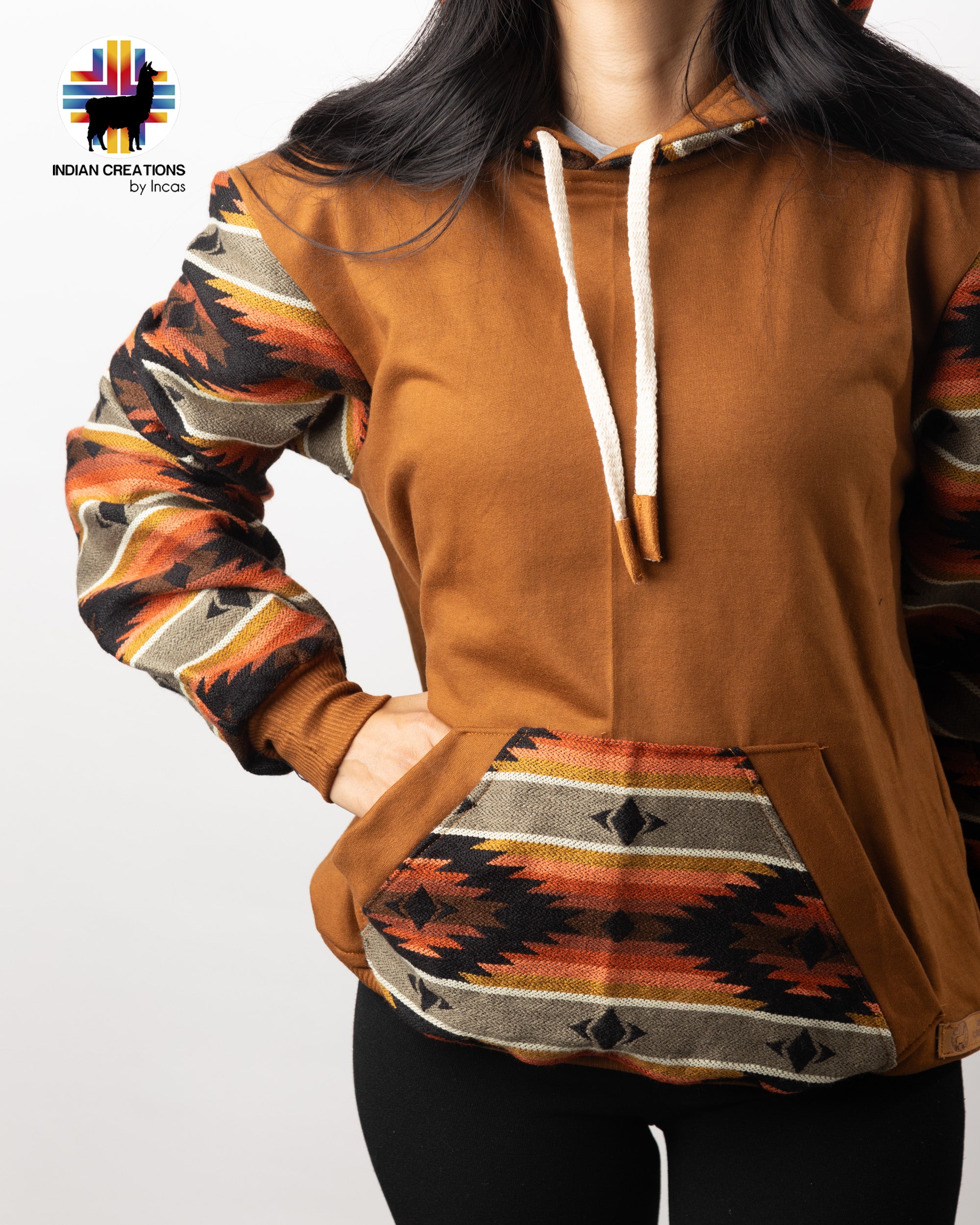 Cotton Hoodie. Handcrafted by Indigenous Hands.