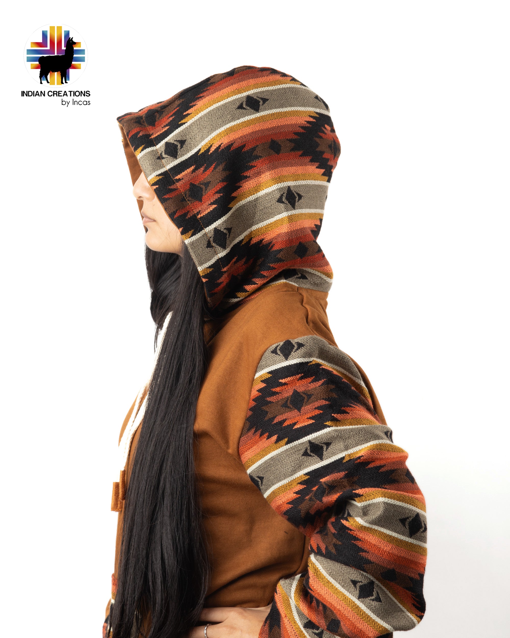 Cotton Hoodie. Handcrafted by Indigenous Hands.