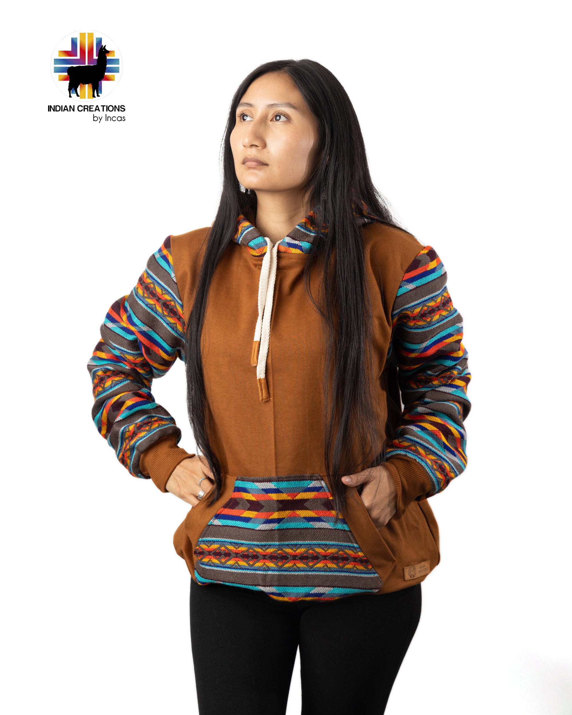 Cotton Hoodie. Handcrafted by Indigenous Hands. Super Soft with Hood. Unisex. Machine Washable. FREE SHIPPING! Gift Ideas