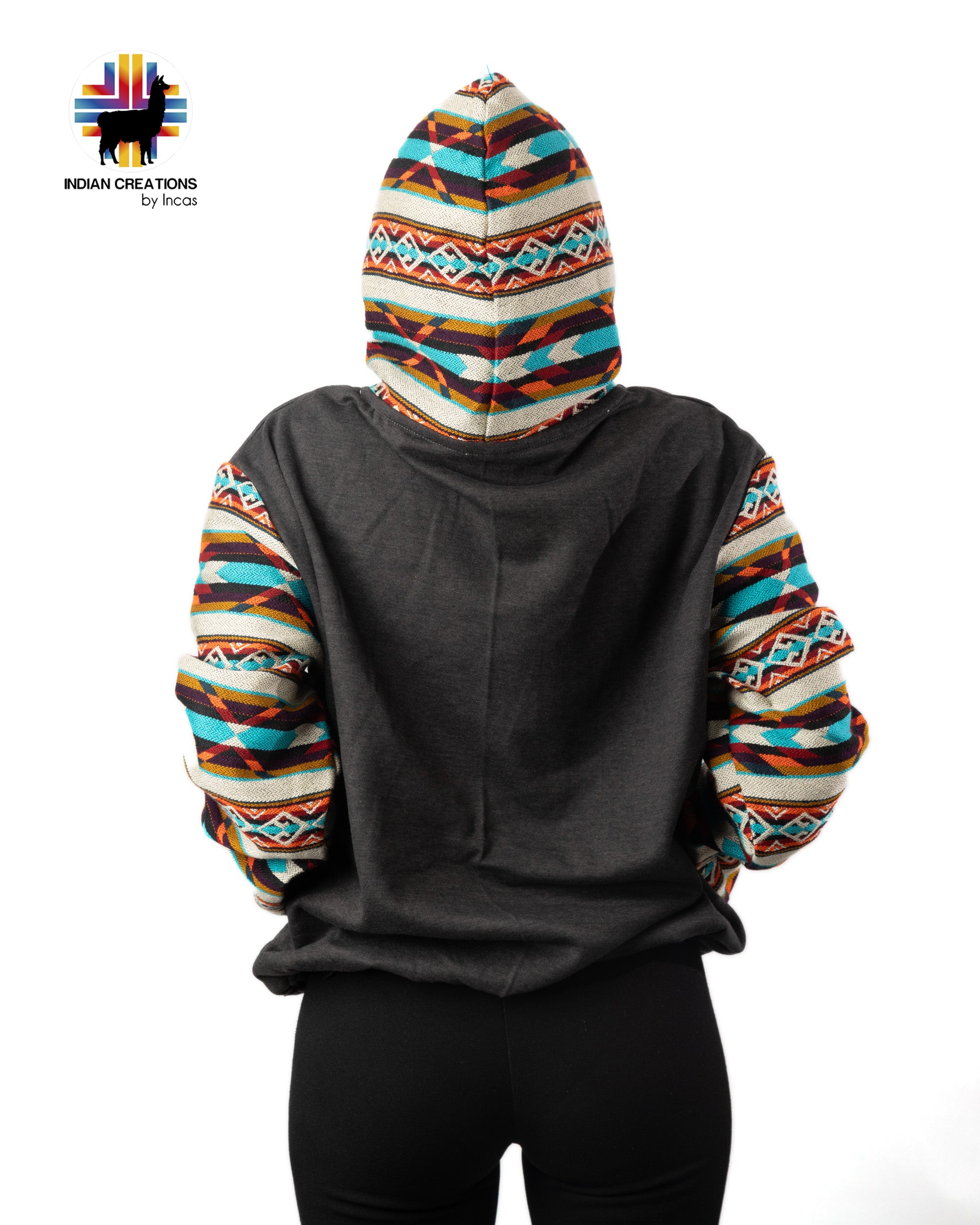 Cotton Hoodie. Handcrafted by Indigenous Hands. Machine Washable.  GIFT IDEAS