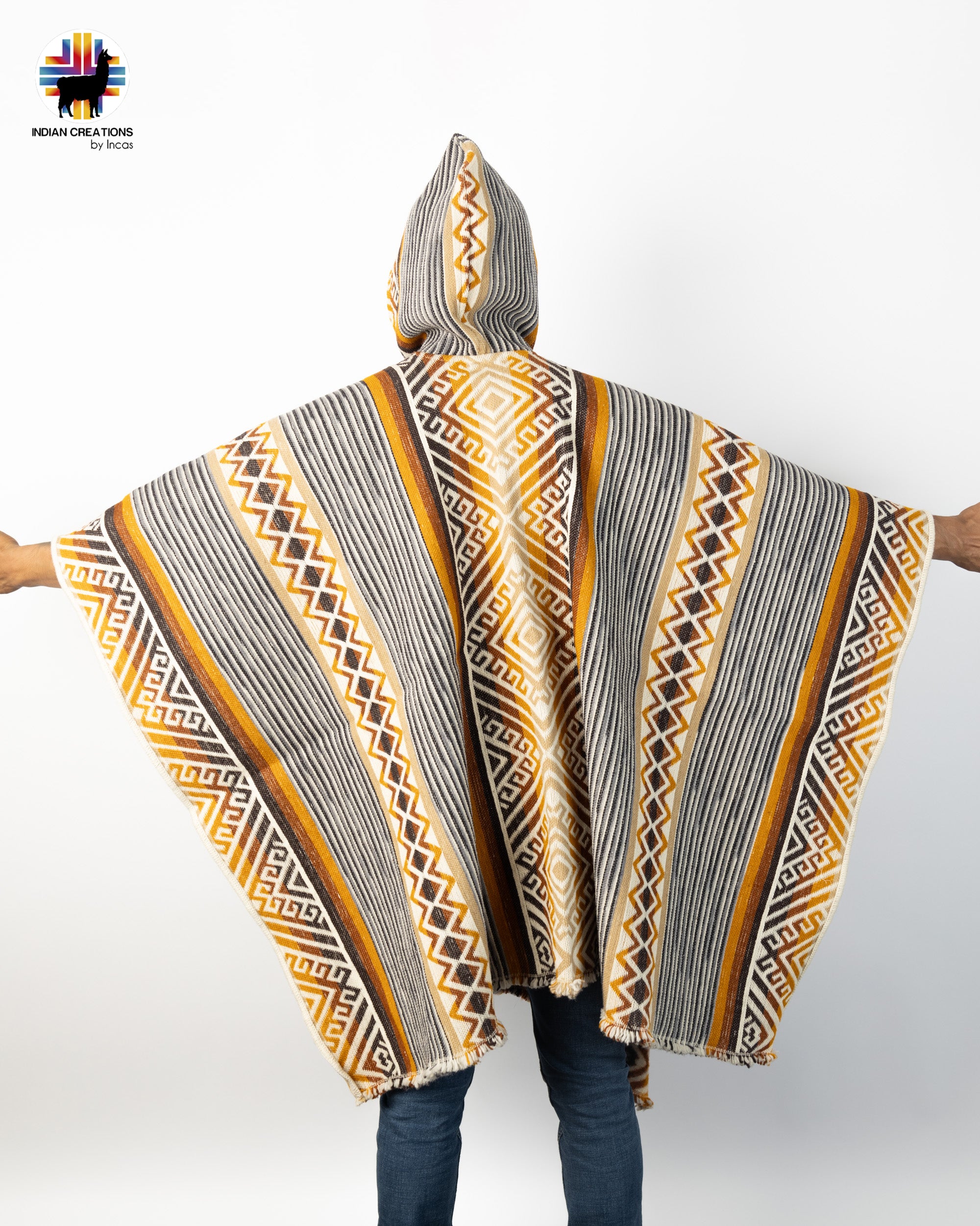 Solidago Virgaurea Luxurious Sheep Wool Poncho