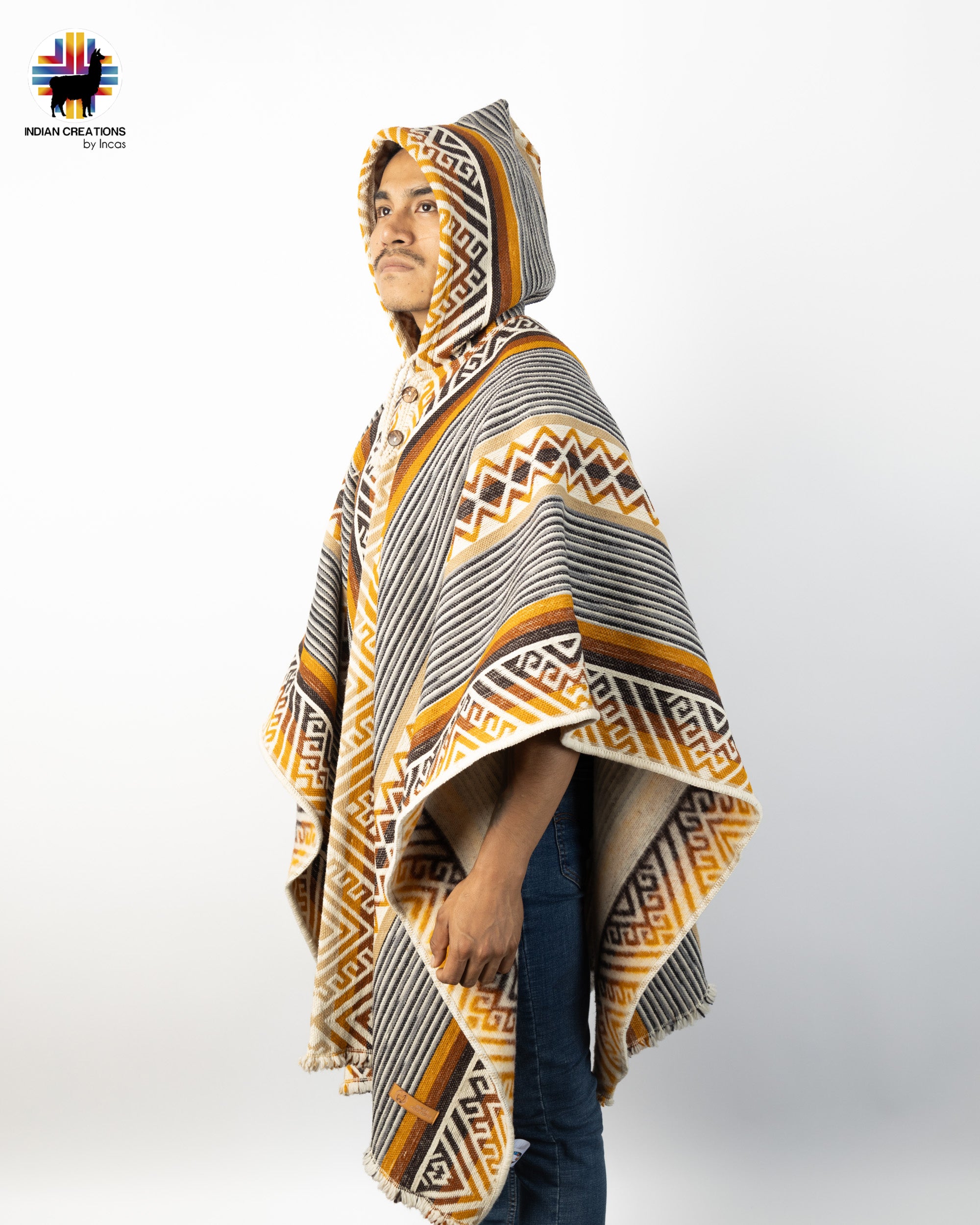 Solidago Virgaurea Luxurious Sheep Wool Poncho