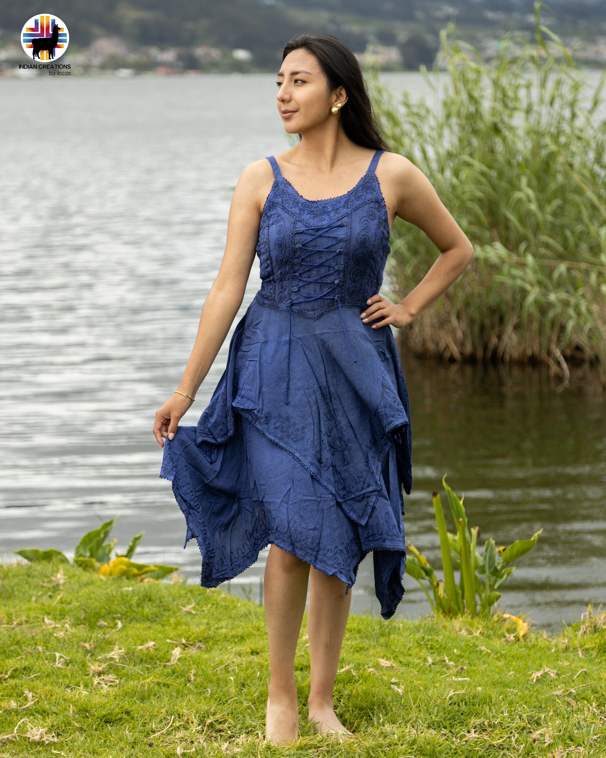 Hand-embroidered Hippie Dress. Hand-embroidered Hippie Dress.