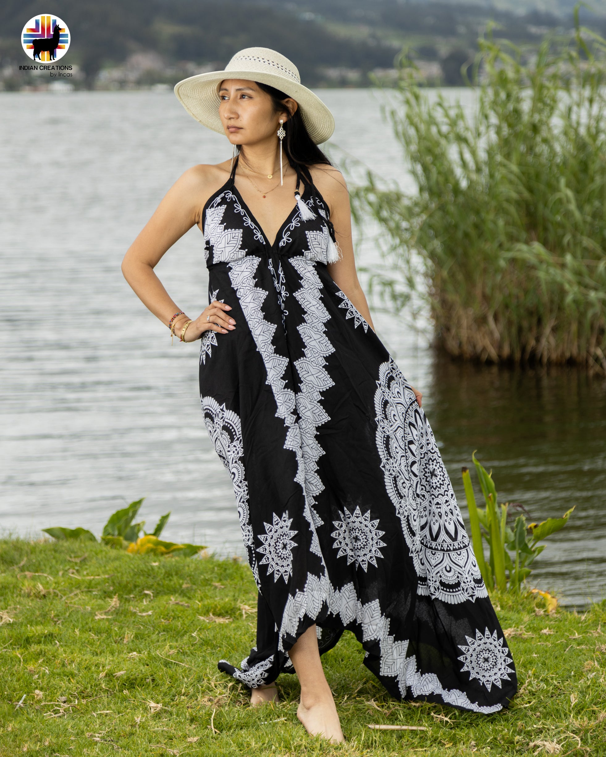Hand-embroidered Dress. Bohemian Style. Super Comfortable and breathable rayon. S/M and L/XL Machine Washable.  FREE SHIPPING!