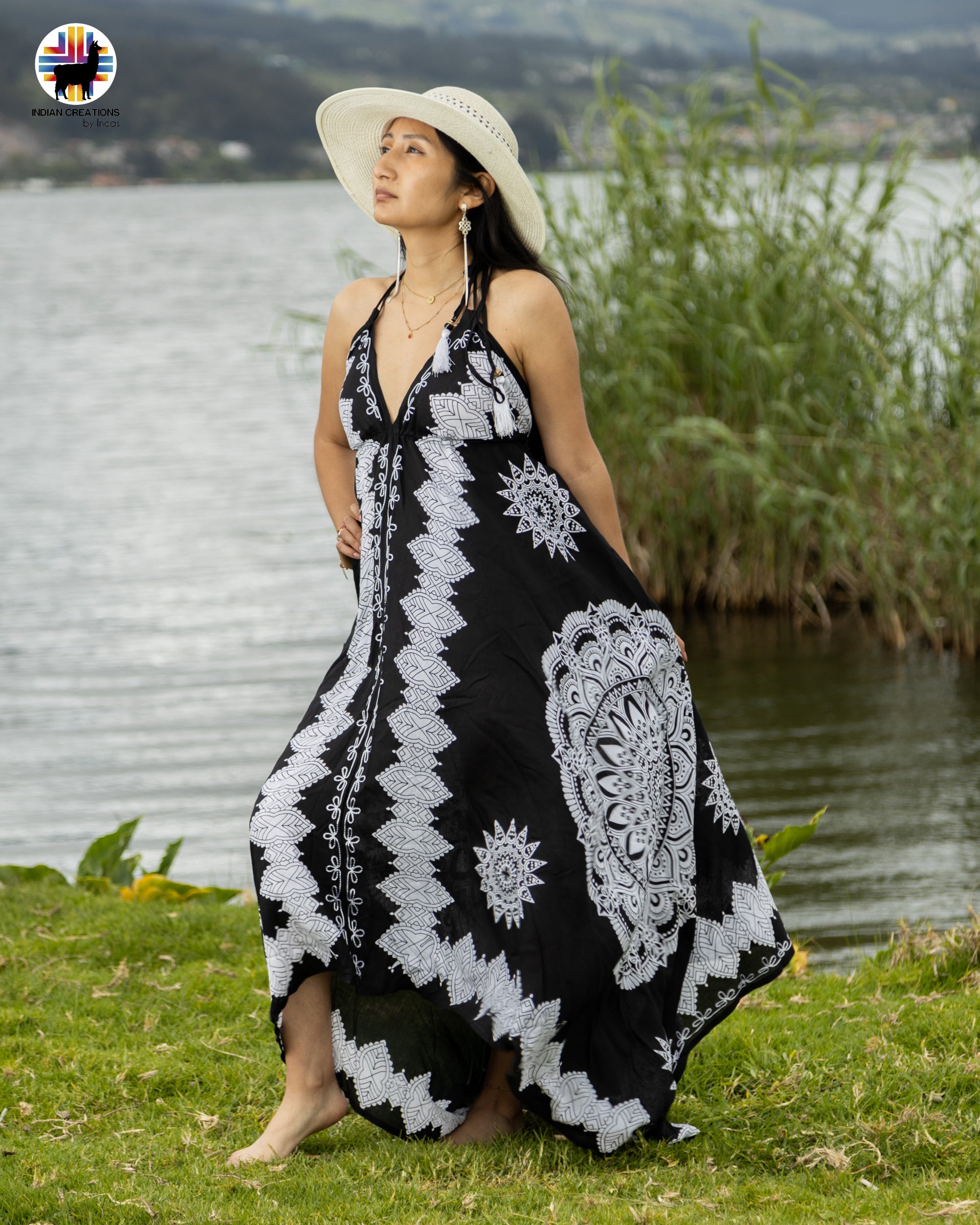Hand-embroidered Dress. Bohemian Style. Super Comfortable and breathable rayon. S/M and L/XL Machine Washable.  FREE SHIPPING!