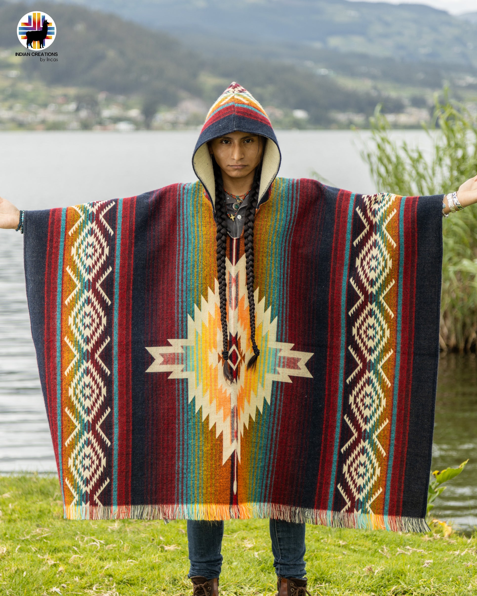 Vesuvius volcano Alpaca Poncho