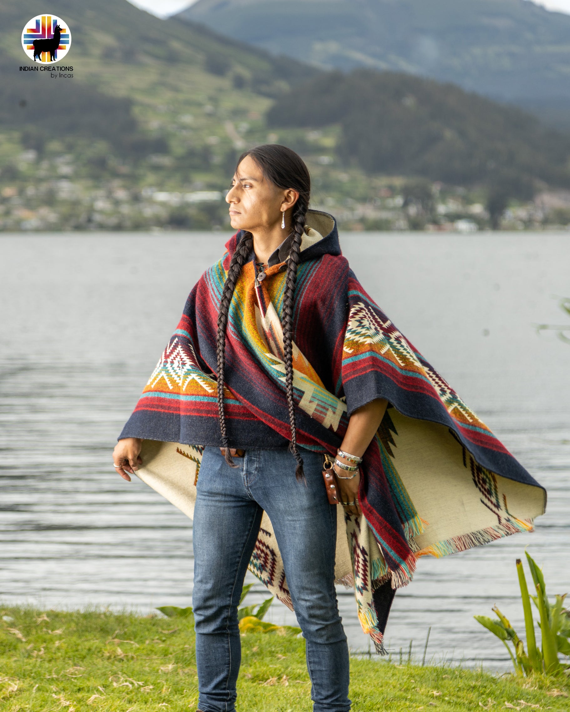 Vesuvius volcano Alpaca Poncho