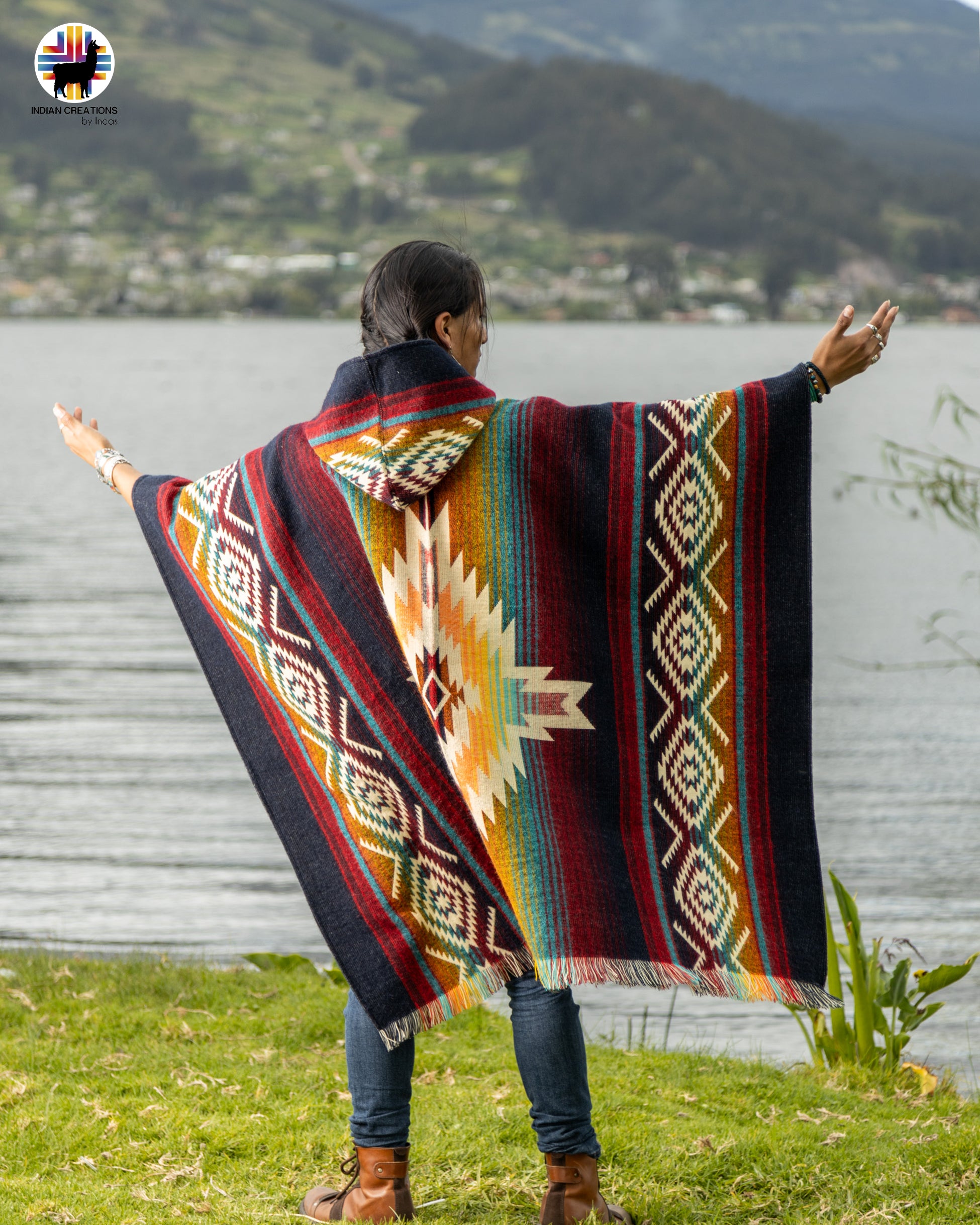 Vesuvius volcano Alpaca Poncho