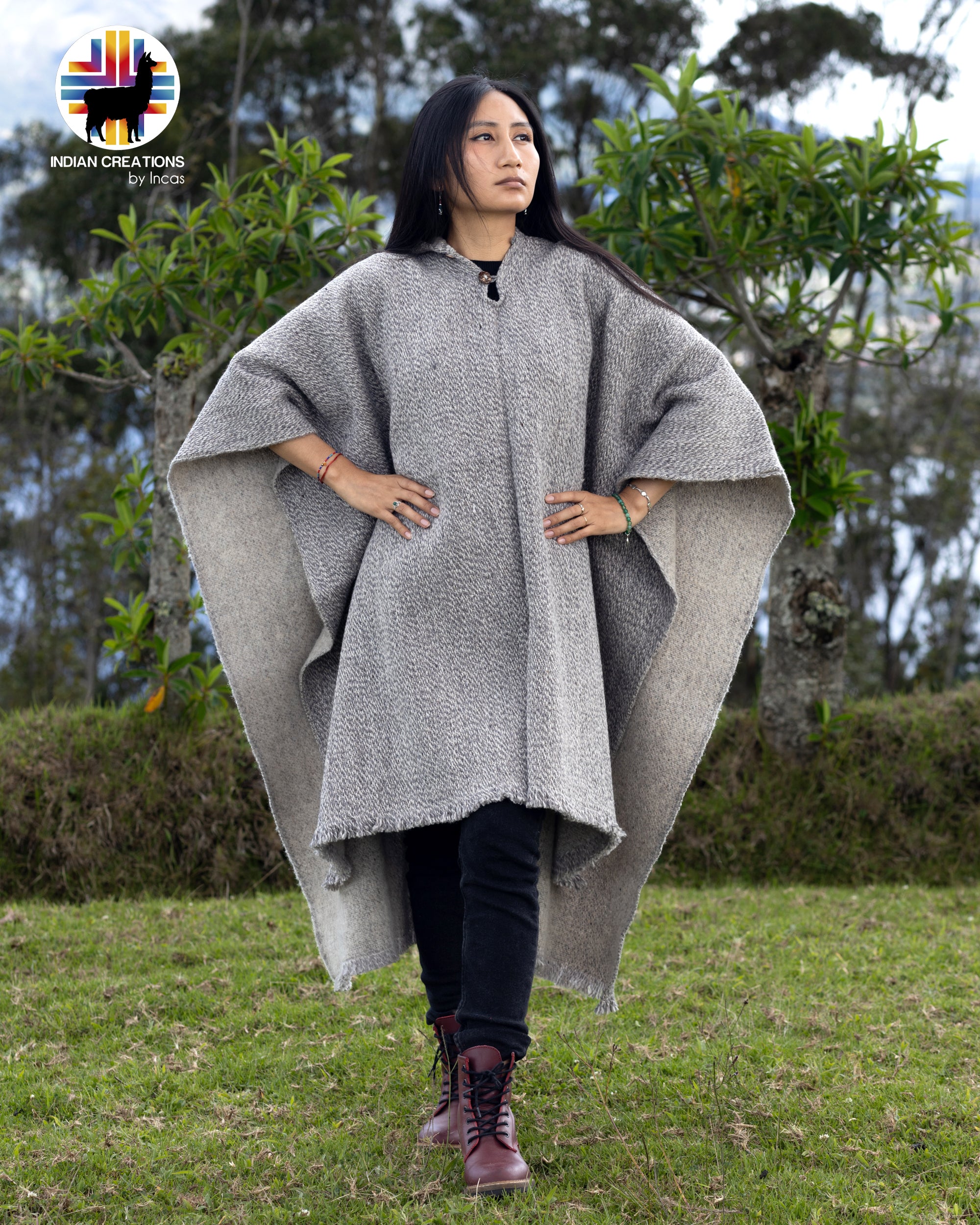 Canis Lupus Wool Poncho
