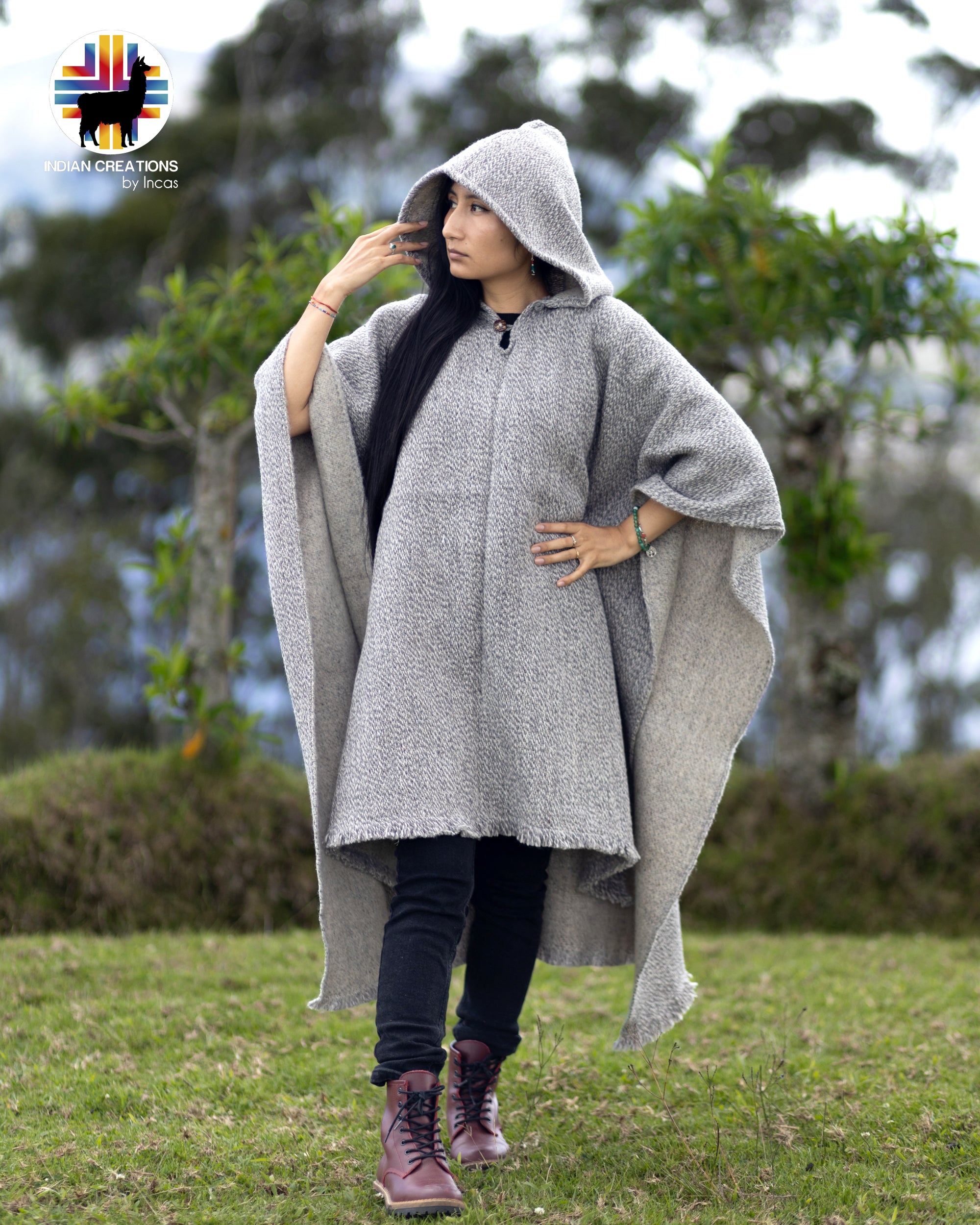 Canis Lupus Wool Poncho