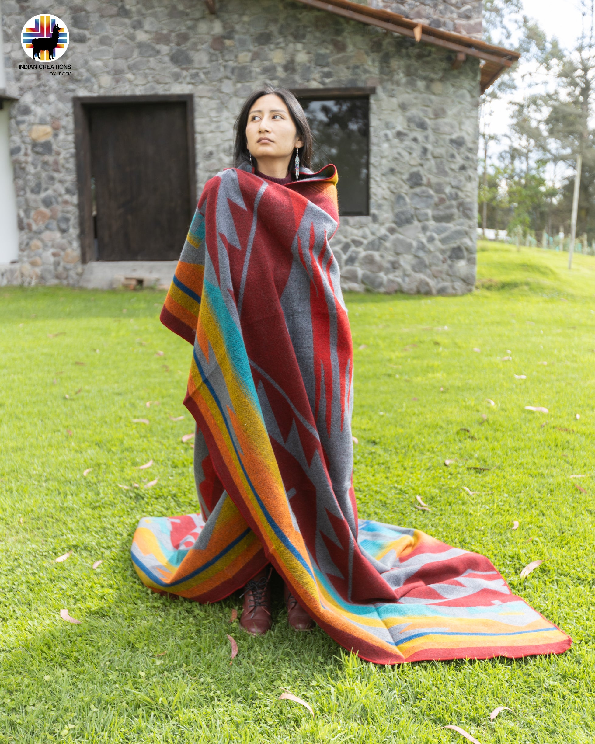 KING SIZE and Heavy-Duty Alpaca Blanket (Citlaltépetl)
