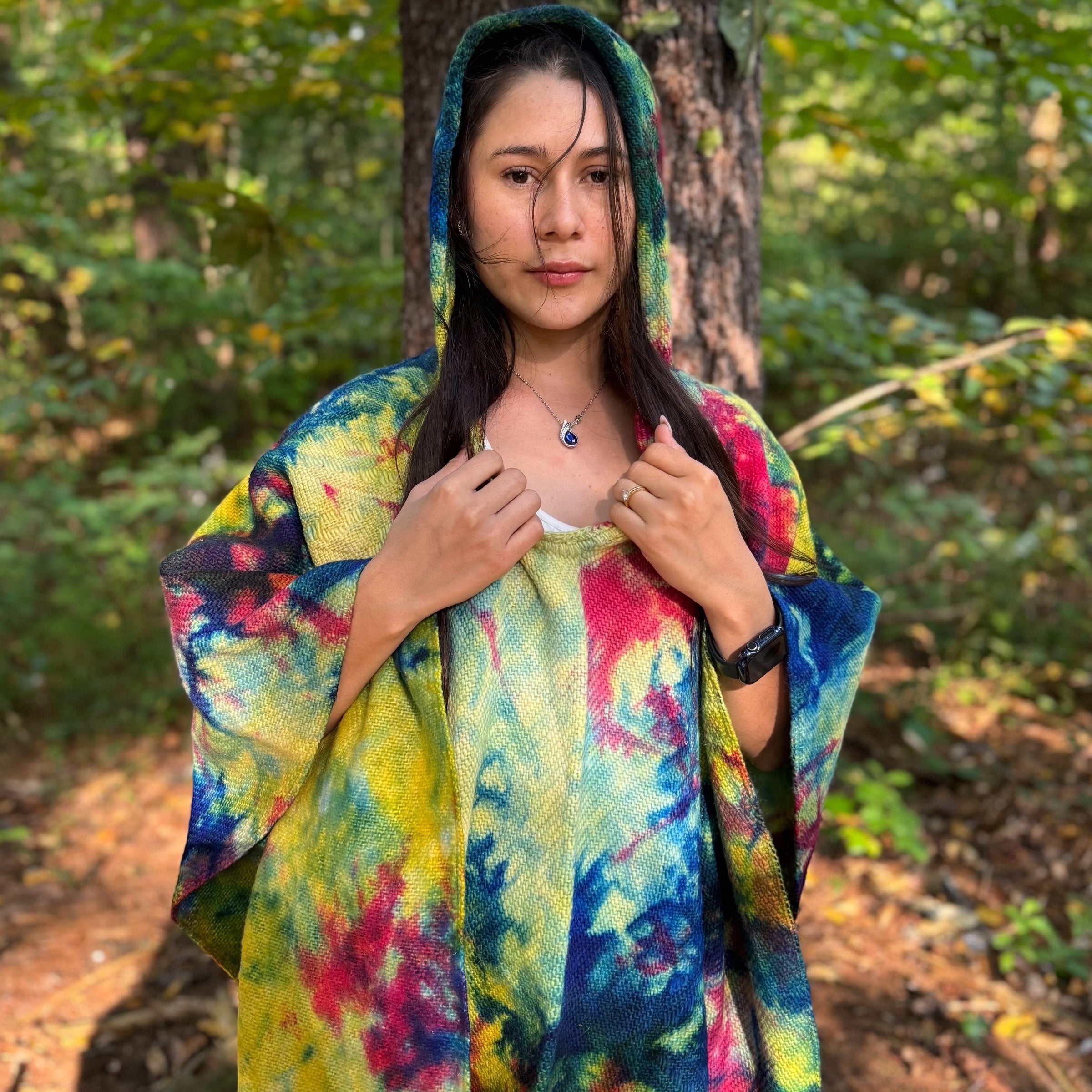 Cockscomb Wool Poncho
