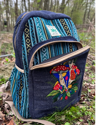 Wondrous Mushroom Backpack. Tie-dye Backpack