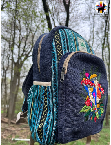 Wondrous Mushroom Backpack. Tie-dye Backpack