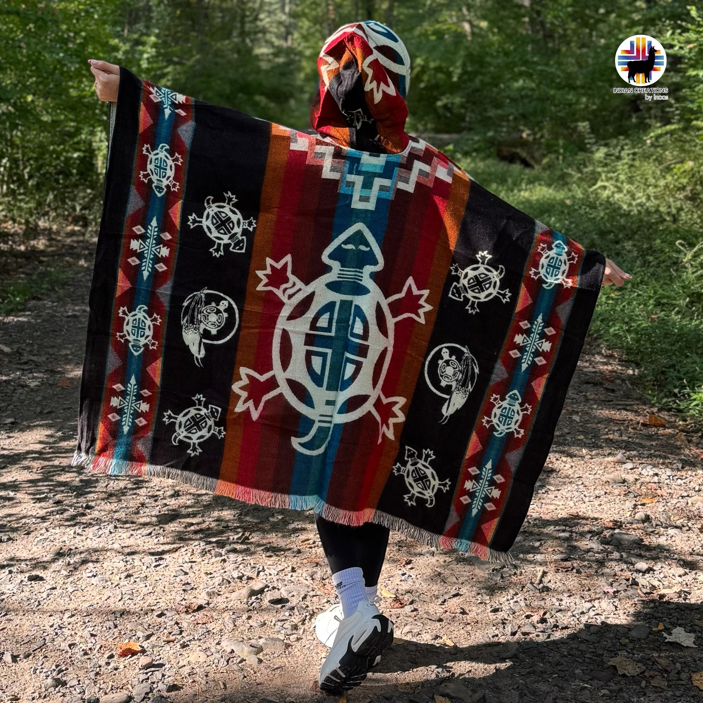 Red Sea Turtles Alpaca Poncho