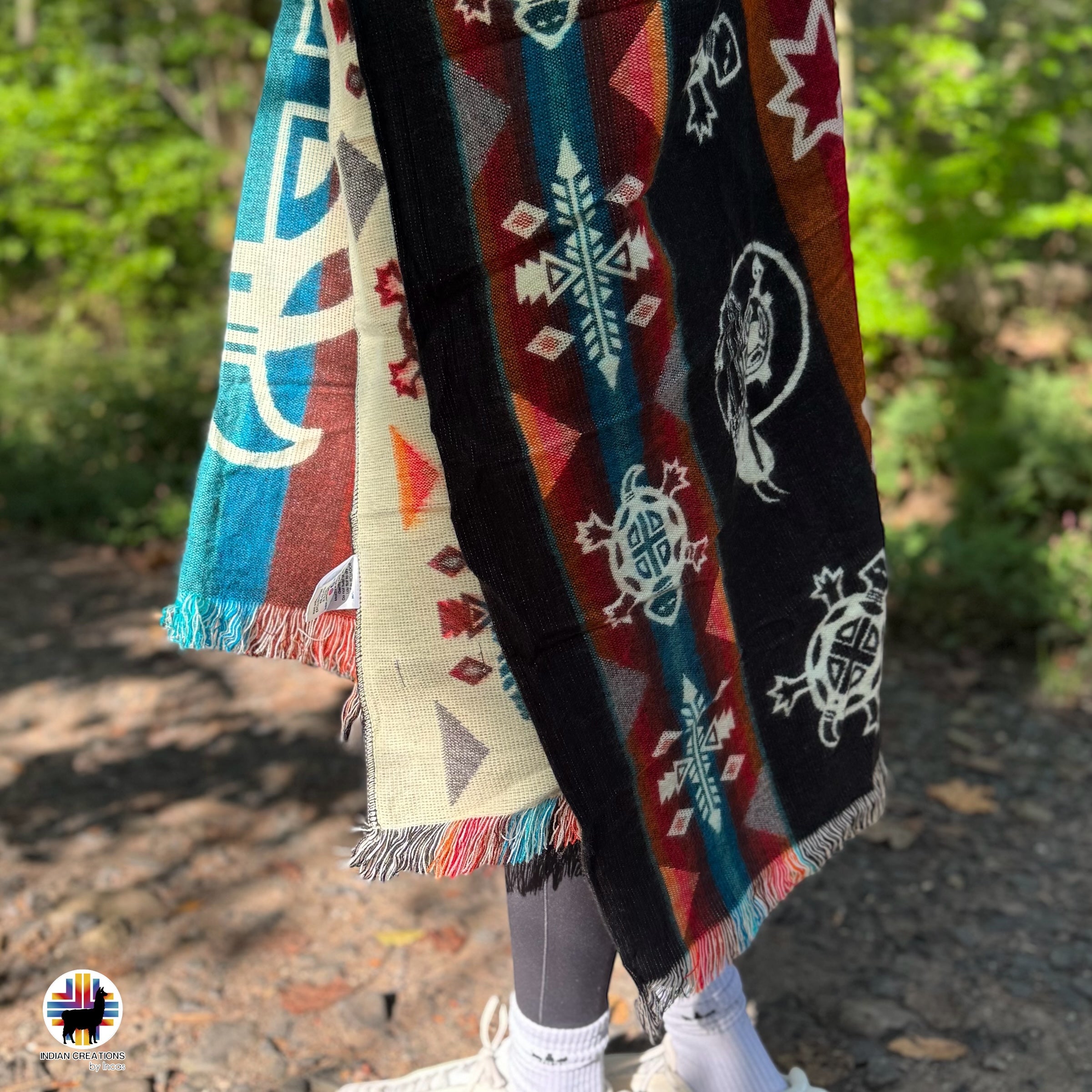 Red Sea Turtles Alpaca Poncho