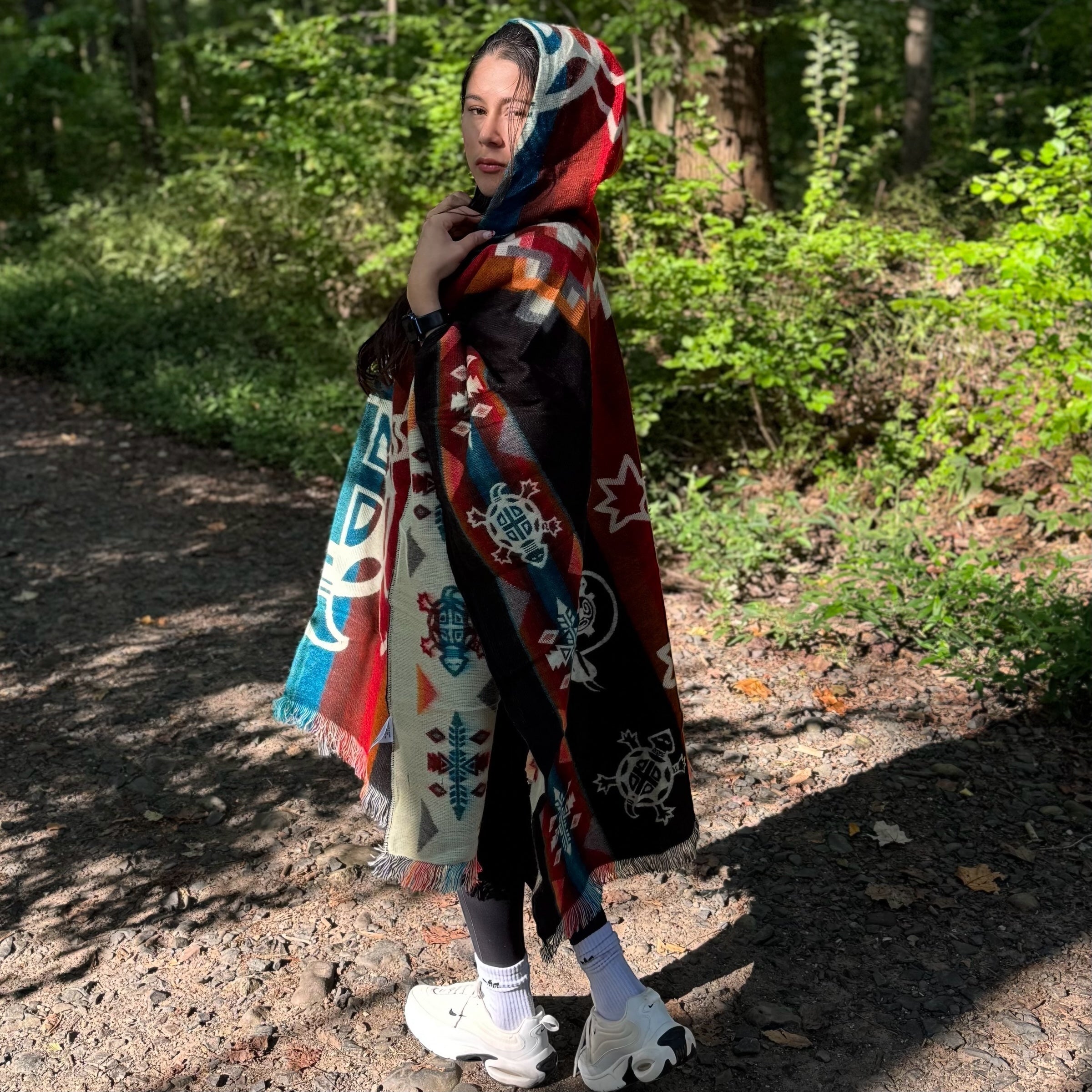 Red Sea Turtles Alpaca Poncho