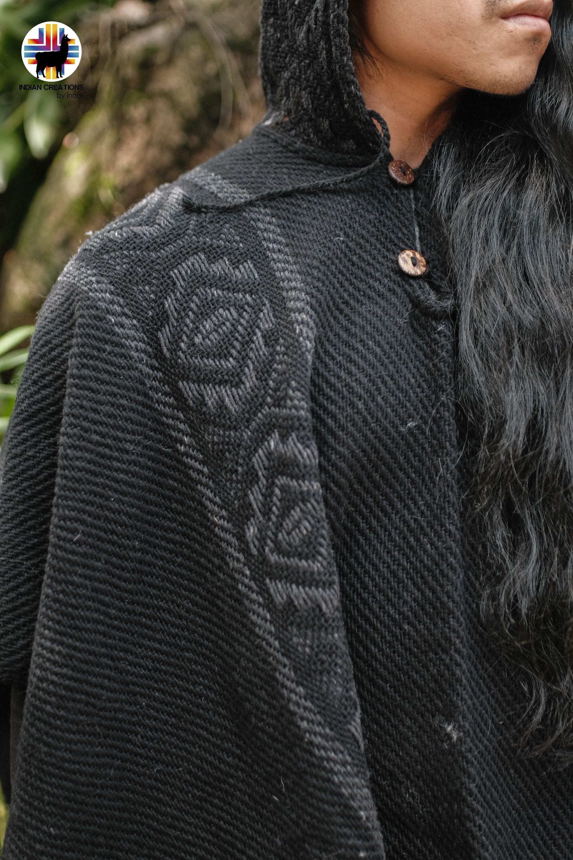 Deep Forest Wool Poncho