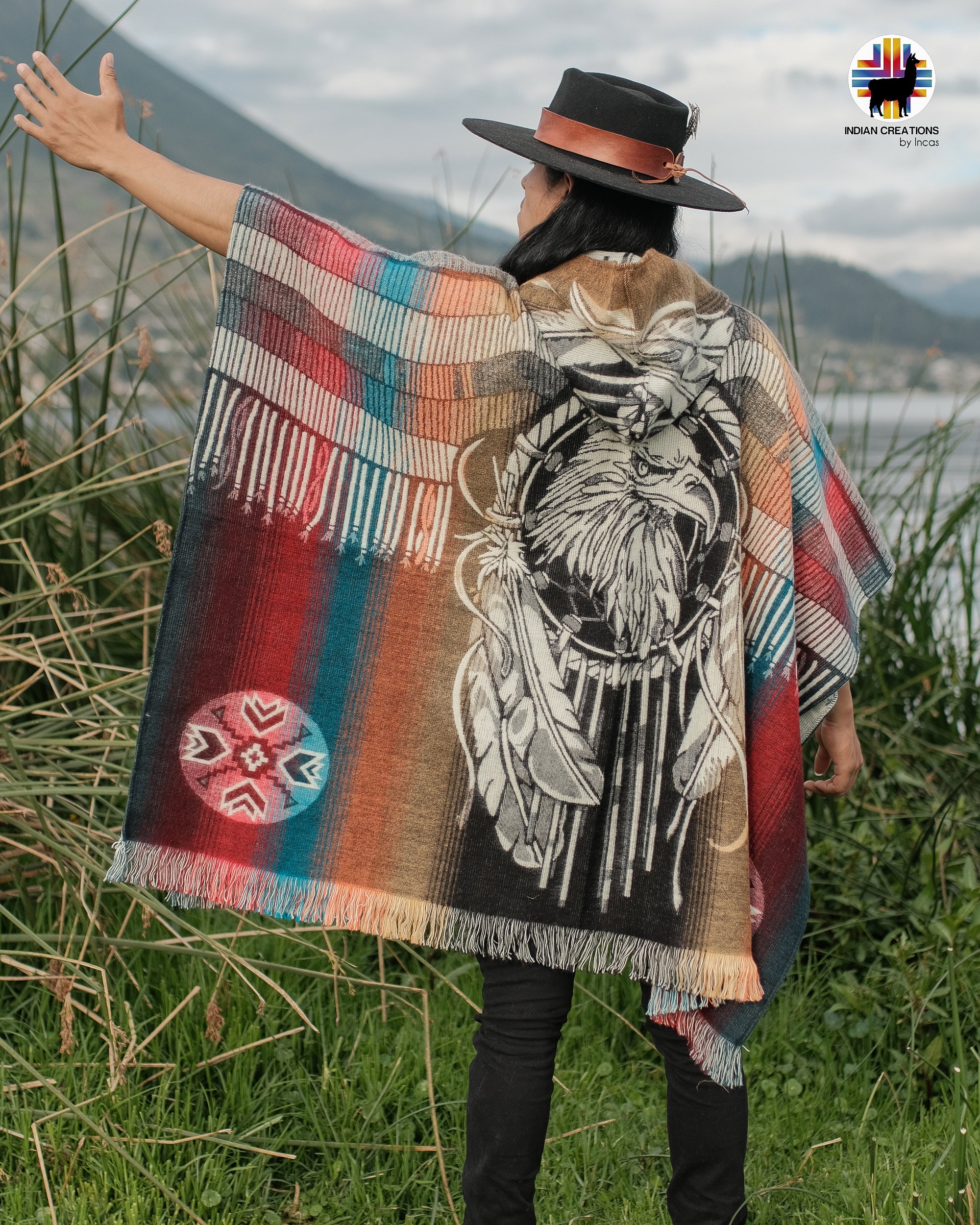 Eagle Dreams Alpaca Poncho