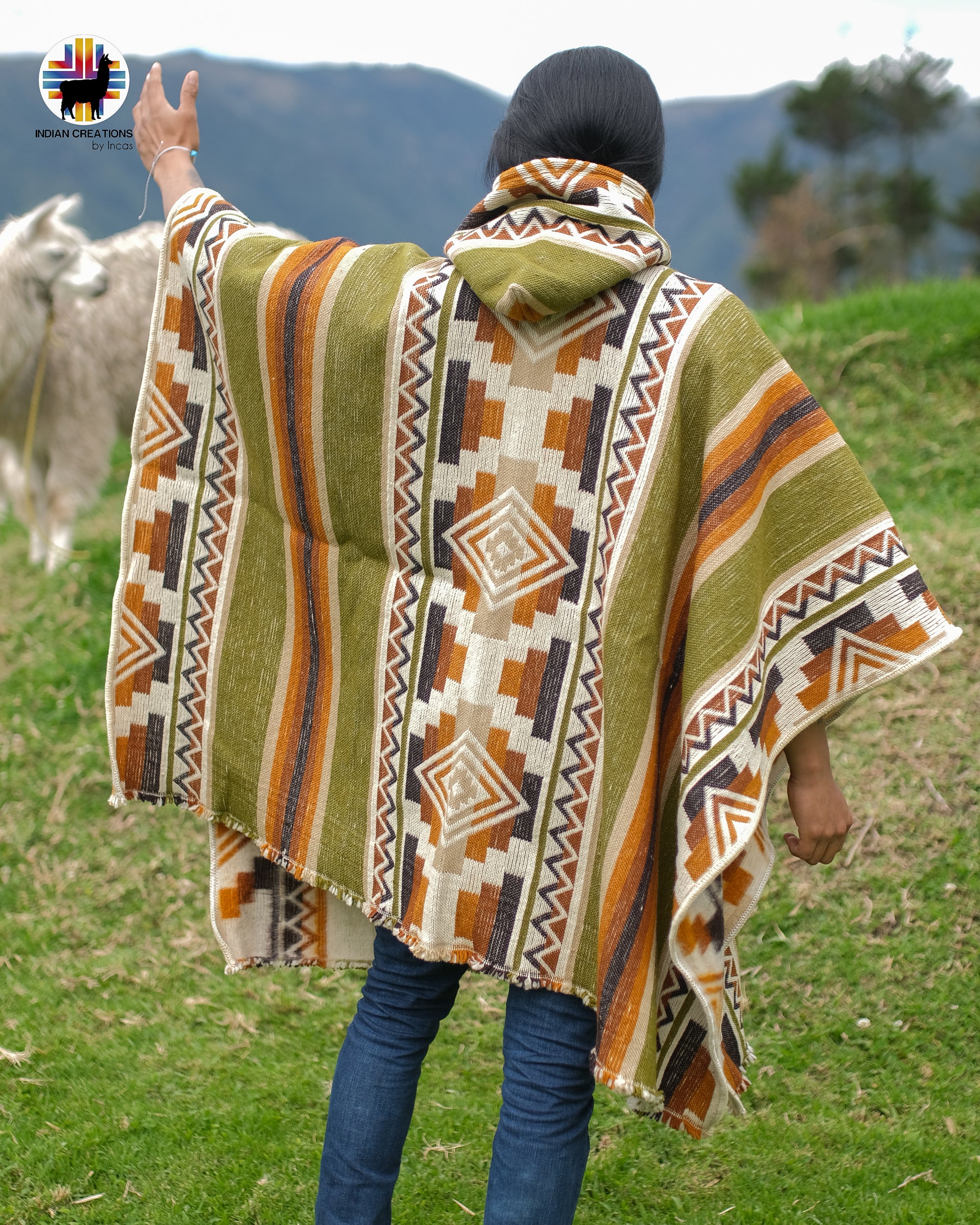 Spring Meadow Wool Poncho