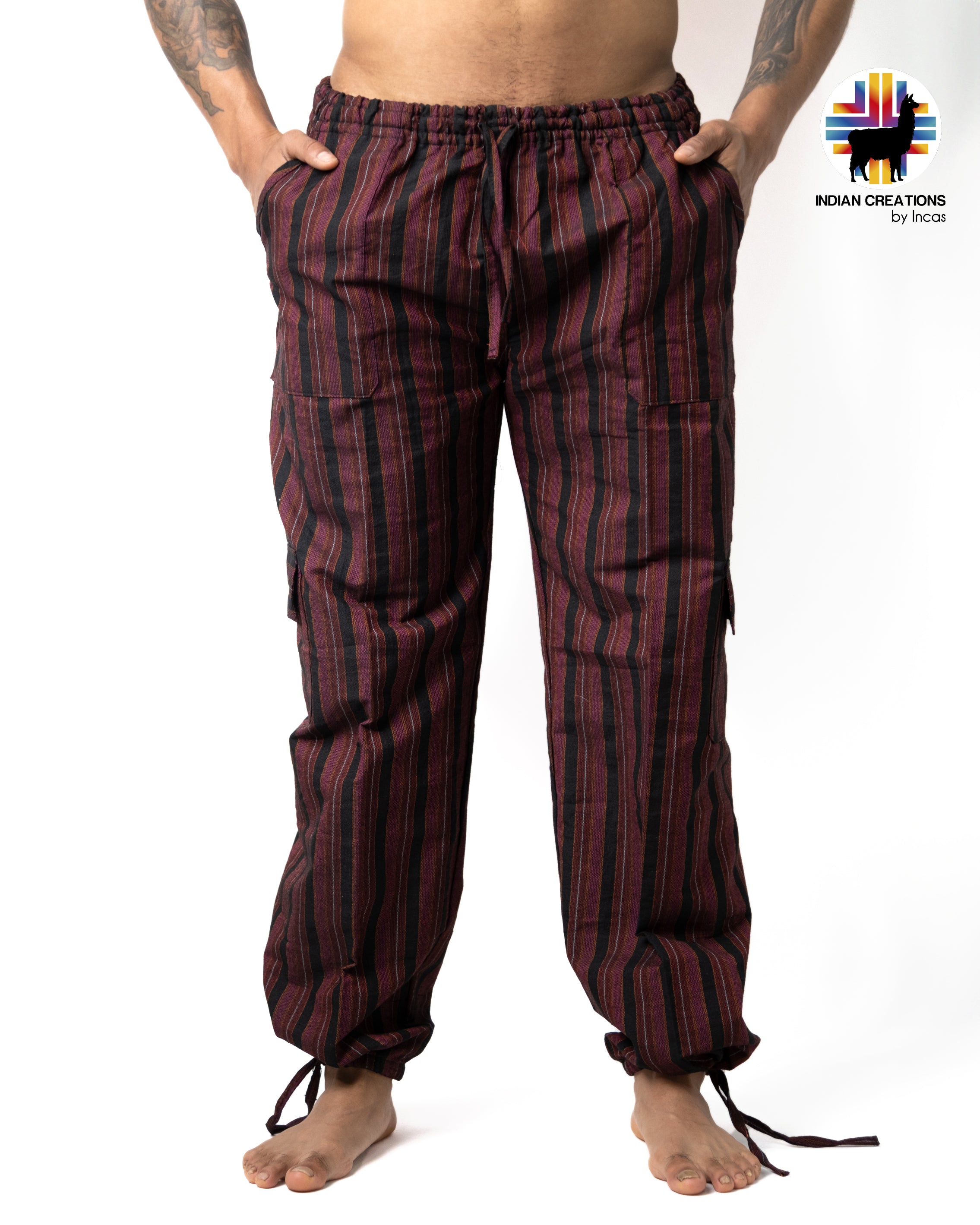 Boho Cotton Pants. Hippie Style Pants
