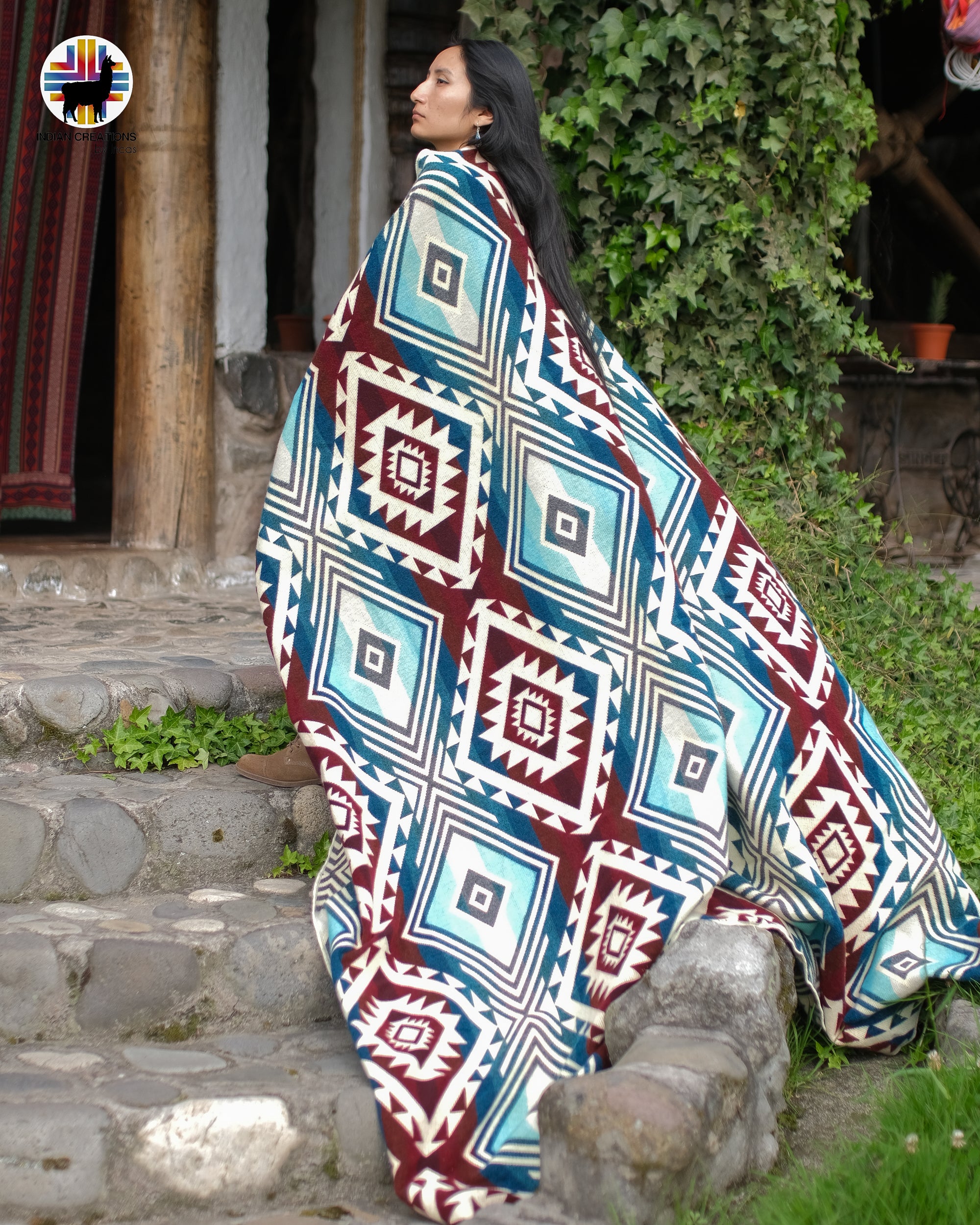 Eastern Bluebird Alpaca Blanket