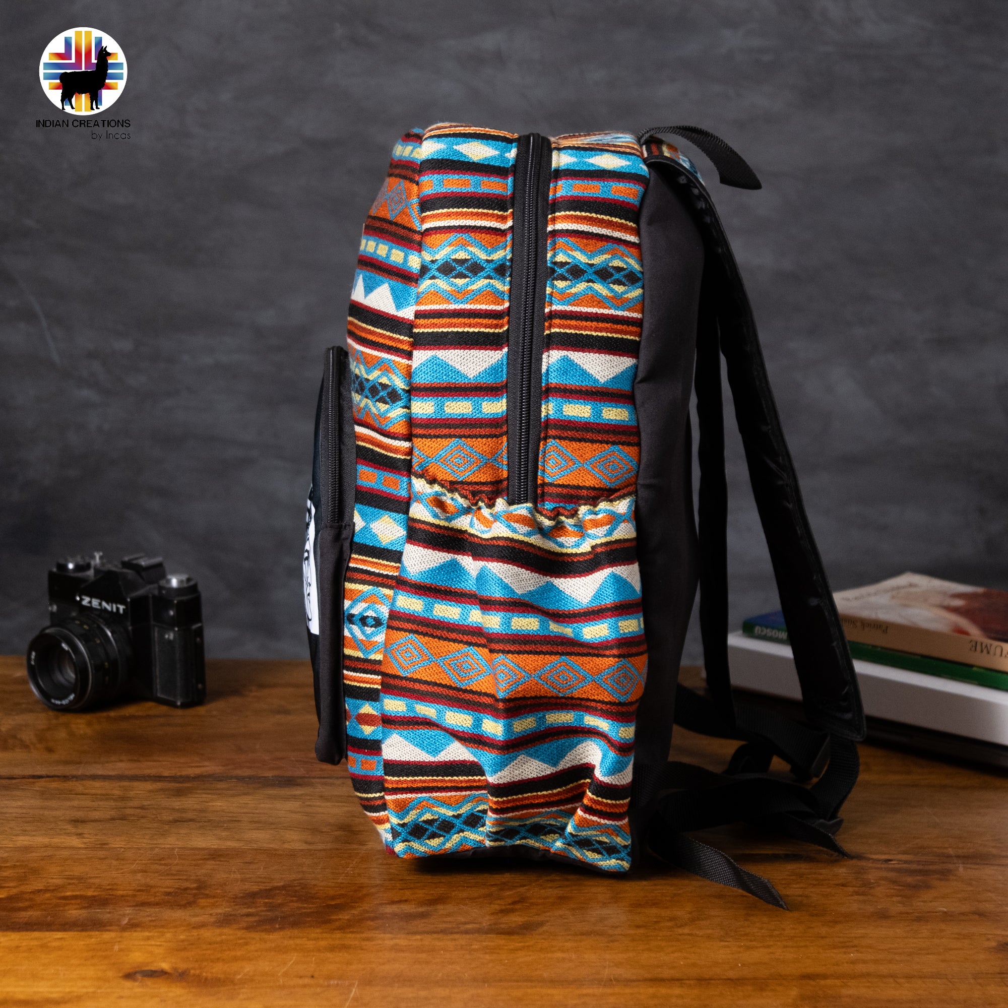 Handmade Backpack (The Indigenous Face) Exclusive Design. Lightweight. Unique, accessible.