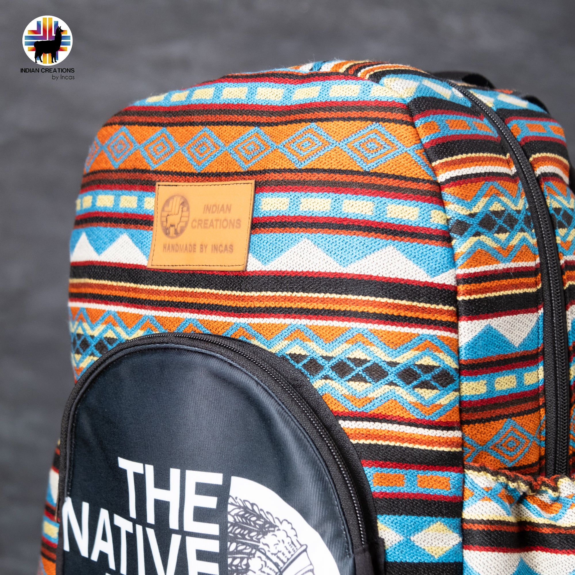 Handmade Backpack (The Indigenous Face) Exclusive Design. Lightweight. Unique, accessible.