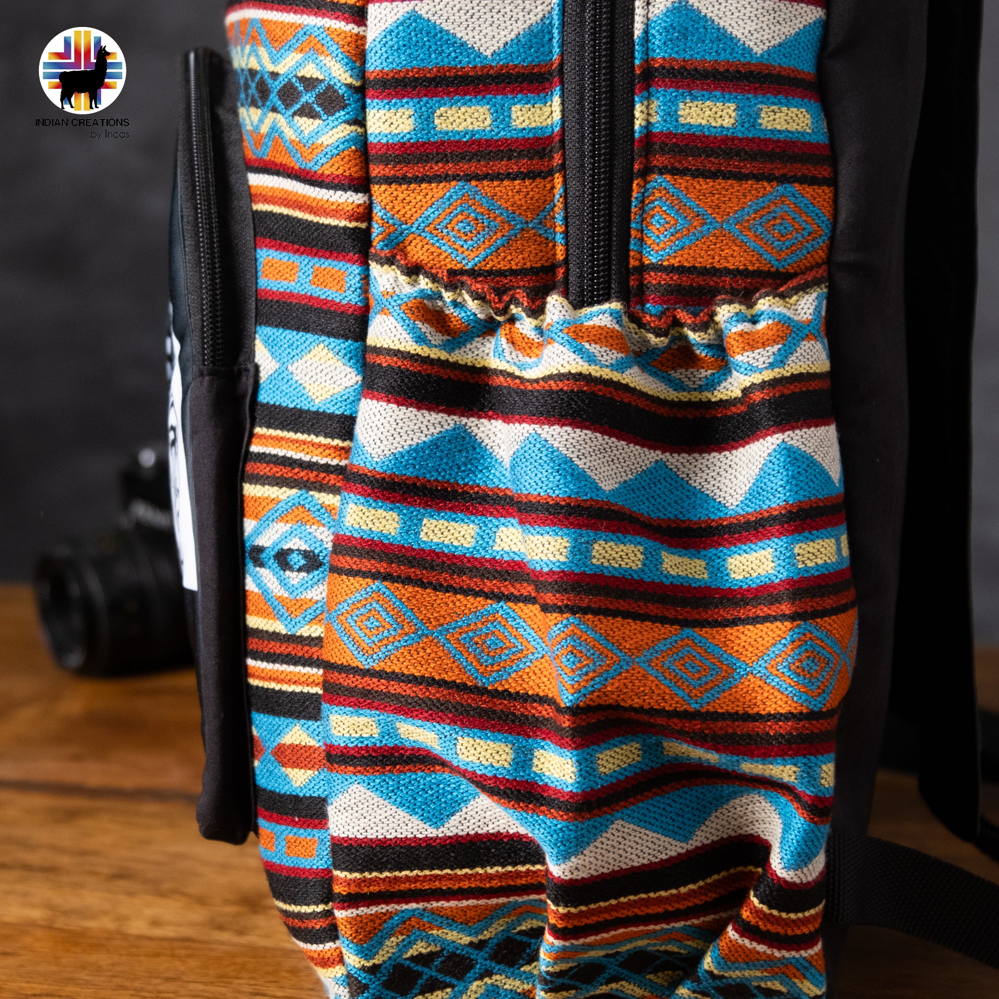 Handmade Backpack (The Indigenous Face) Exclusive Design. Lightweight. Unique, accessible.