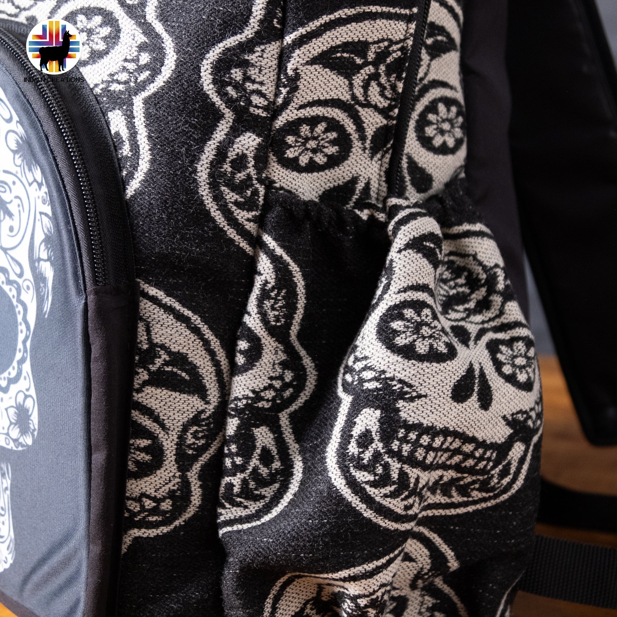 Handmade Backpack (Sugar Skull) Exclusive Design. Lightweight. Unique, accessible.