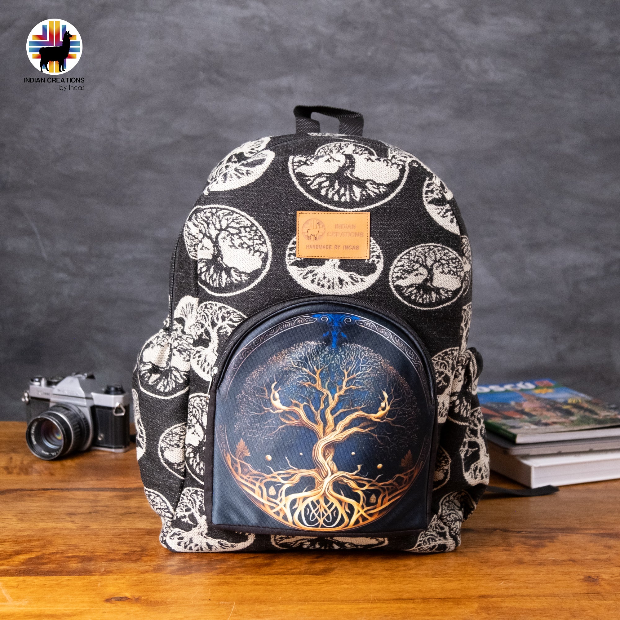 Handmade Backpack (Tree Of Life) Exclusive Design. Lightweight. Unique, accessible.