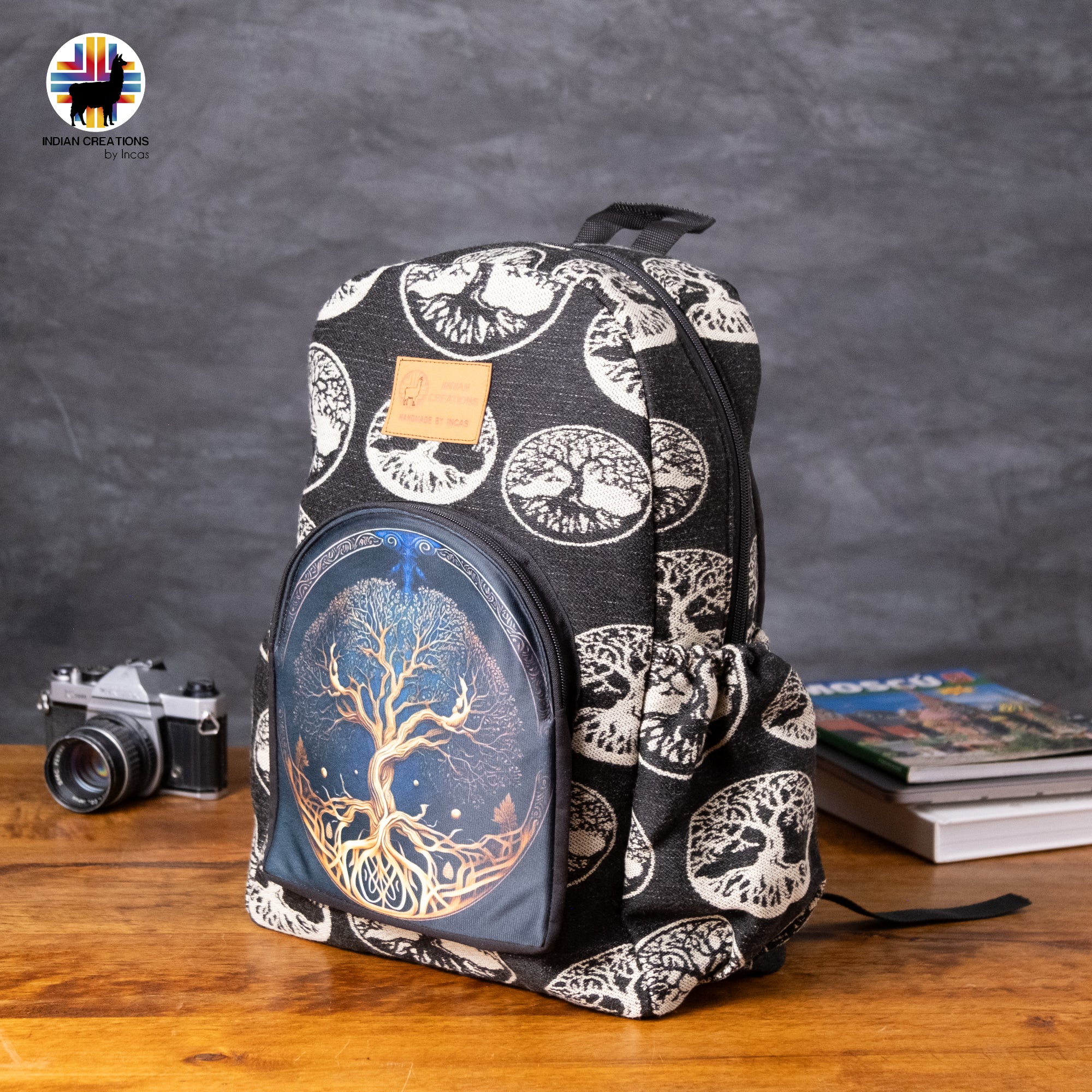 Handmade Backpack (Tree Of Life) Exclusive Design. Lightweight. Unique, accessible.