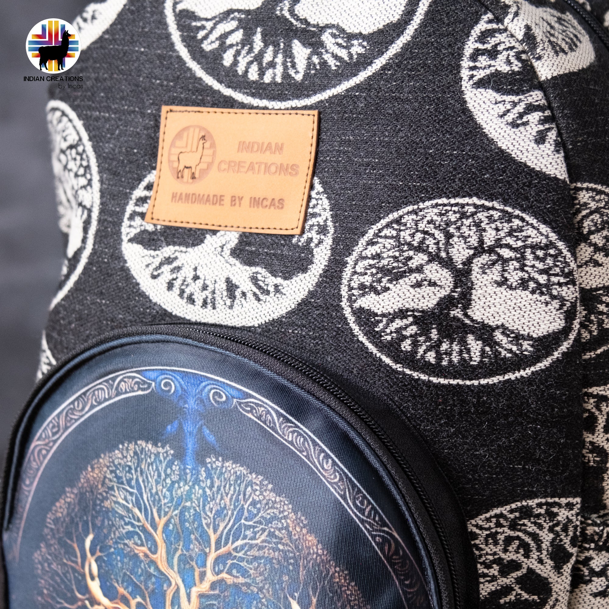 Handmade Backpack (Tree Of Life) Exclusive Design. Lightweight. Unique, accessible.