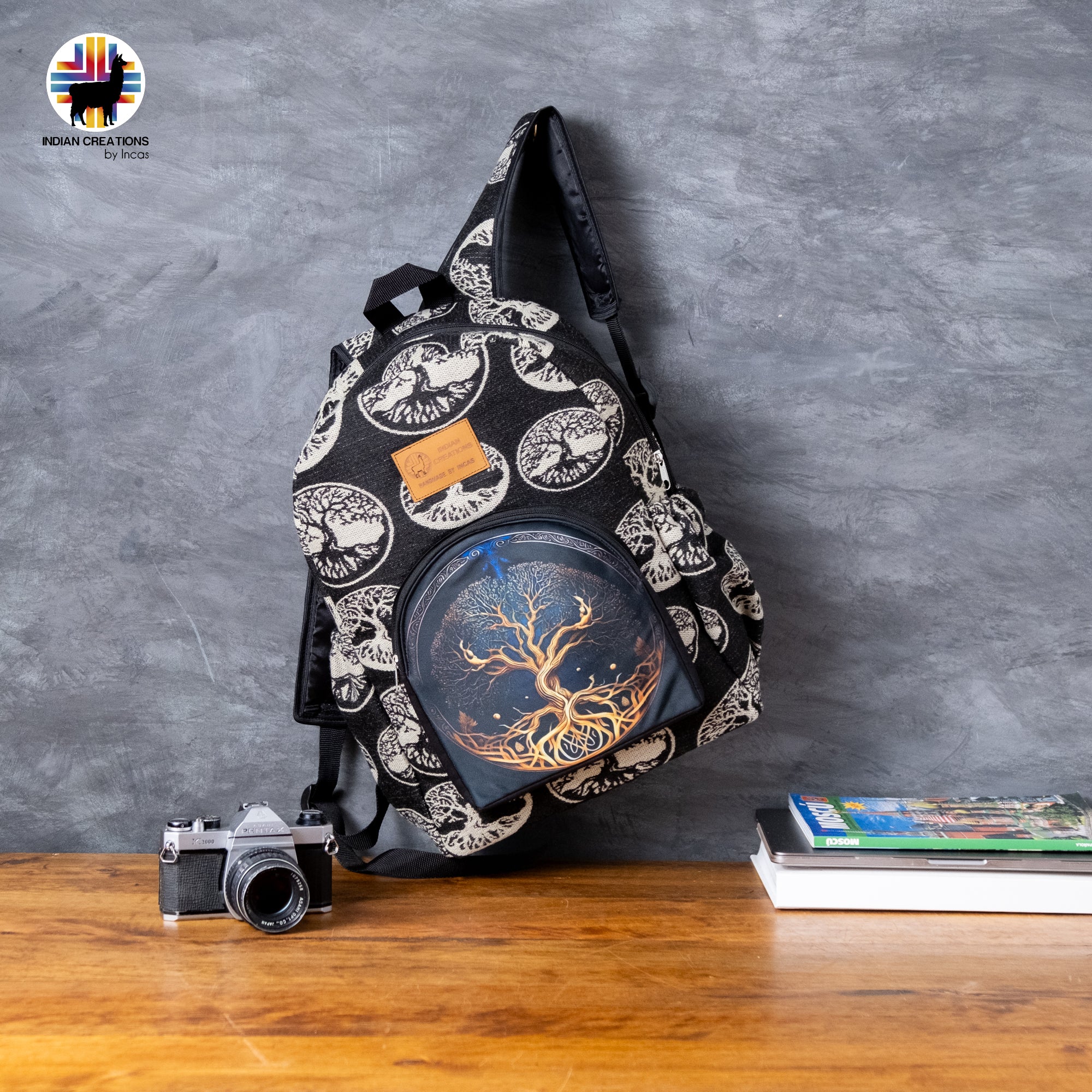 Handmade Backpack (Tree Of Life) Exclusive Design. Lightweight. Unique, accessible.