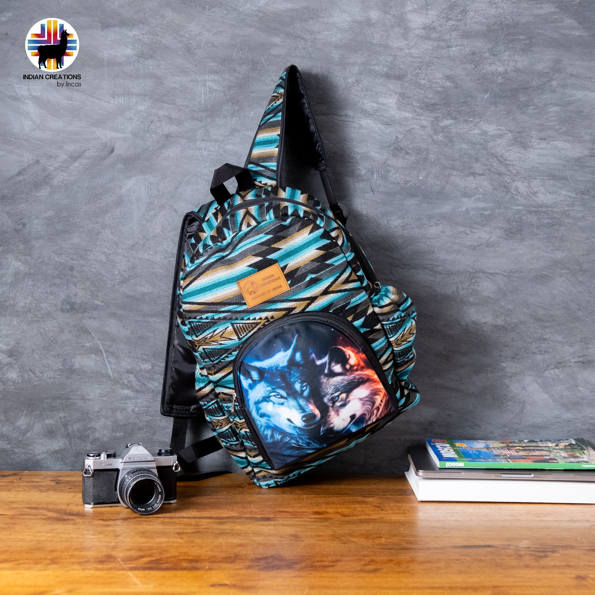 Handmade Backpack (Spiritual Connection) Exclusive Design. Lightweight. Unique, accessible.
