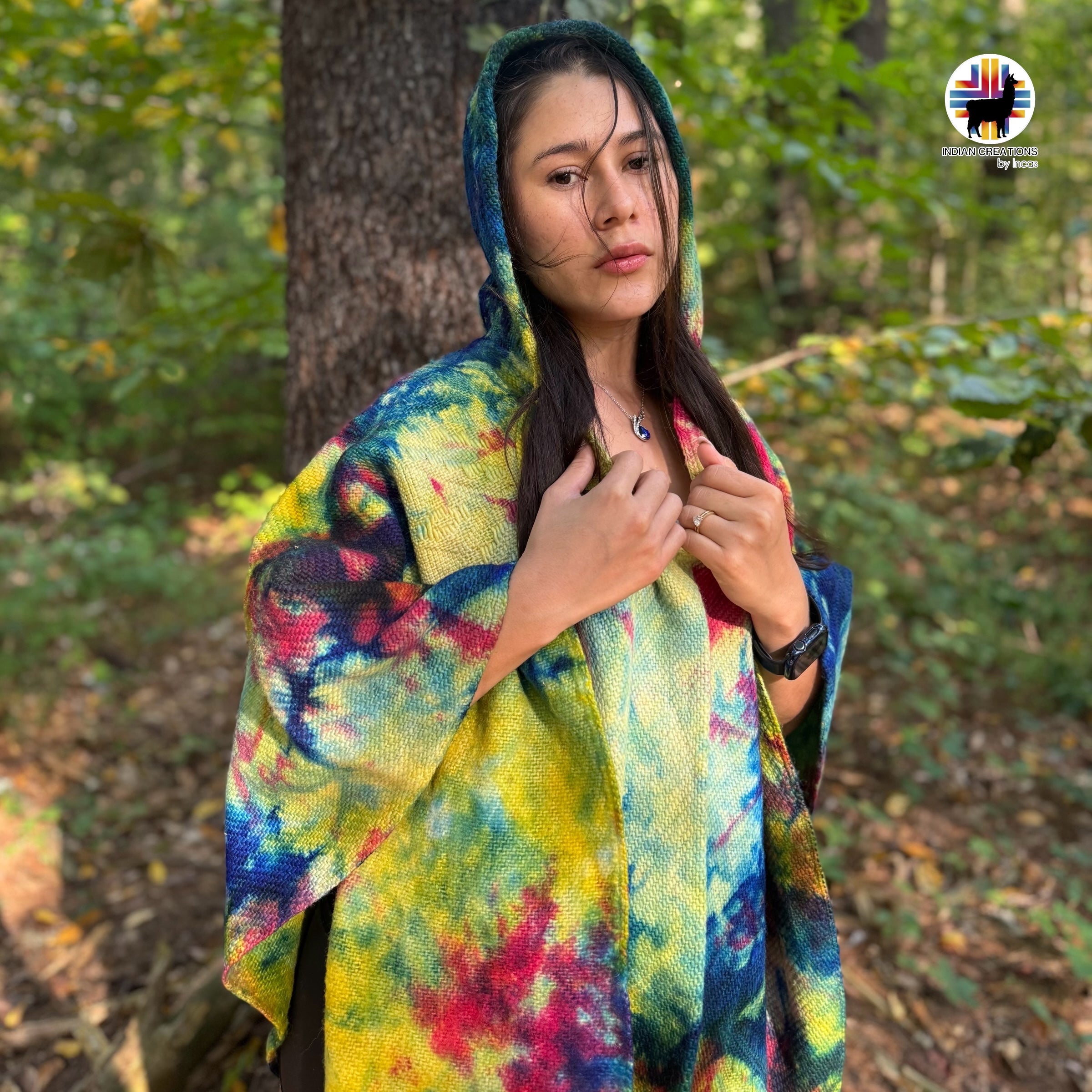 Cockscomb Wool Poncho