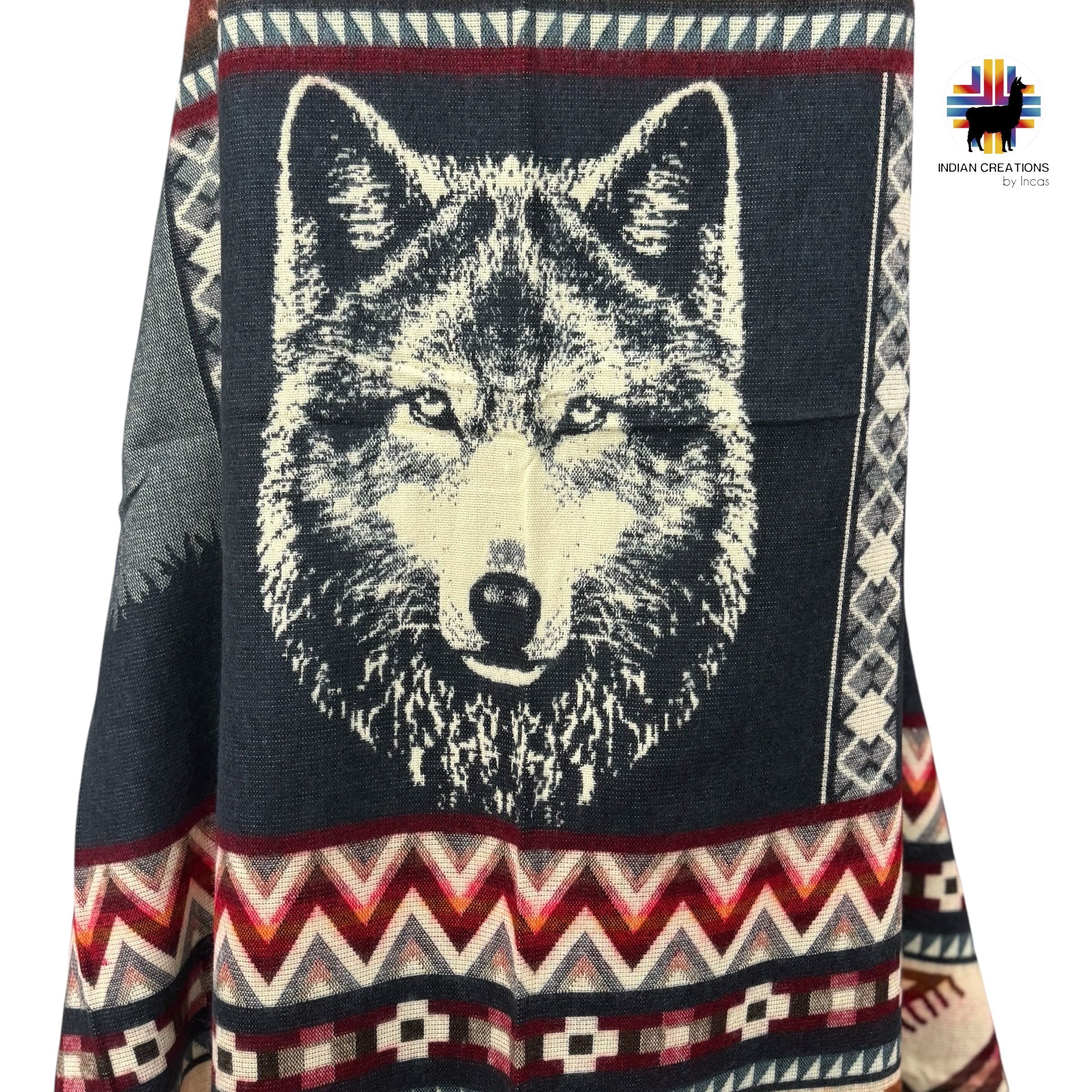 Wolf Holding Handmade Alpaca Wool Blanket. Queen Size.