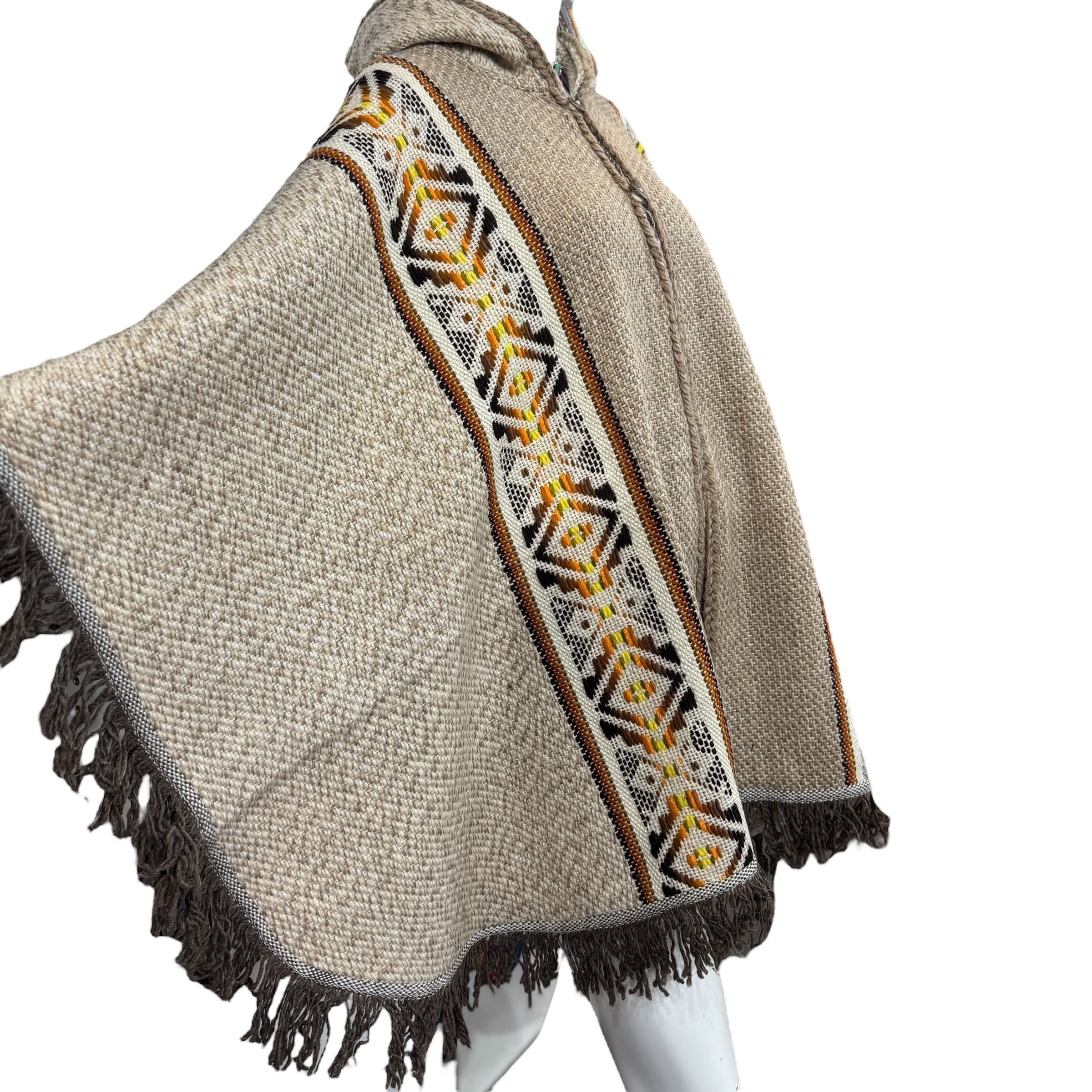Desert Sunset Sheep Wool Cape