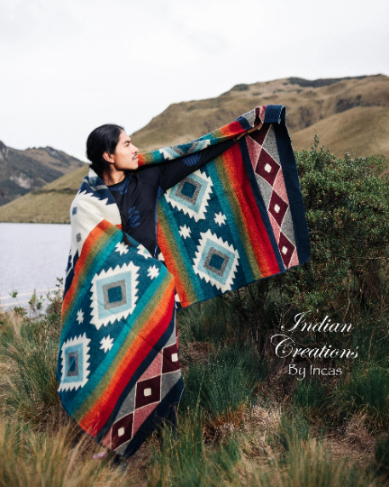 KING SIZE and Heavy-Duty Alpaca Blanket (Gaillardia Burgunder)