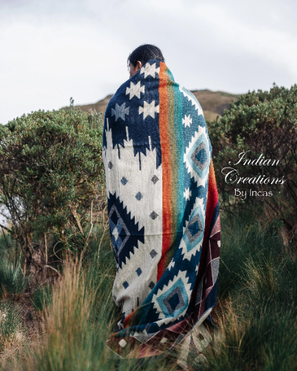 KING SIZE and Heavy-Duty Alpaca Blanket (Gaillardia Burgunder)