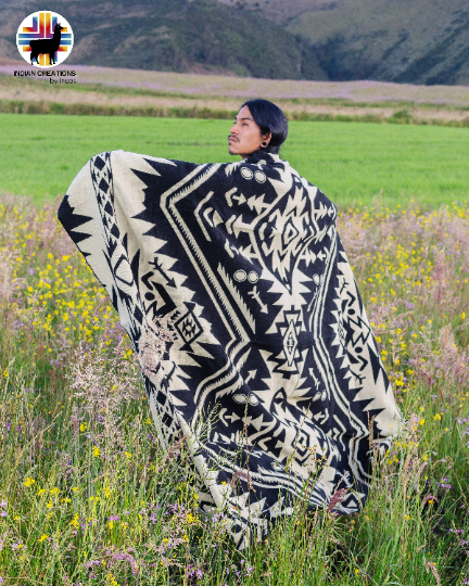 KING SIZE and Heavy-Duty Alpaca Blanket (Black Raven)