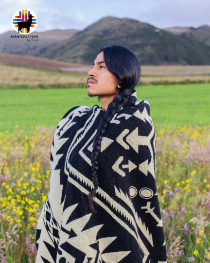 KING SIZE and Heavy-Duty Alpaca Blanket (Black Raven)