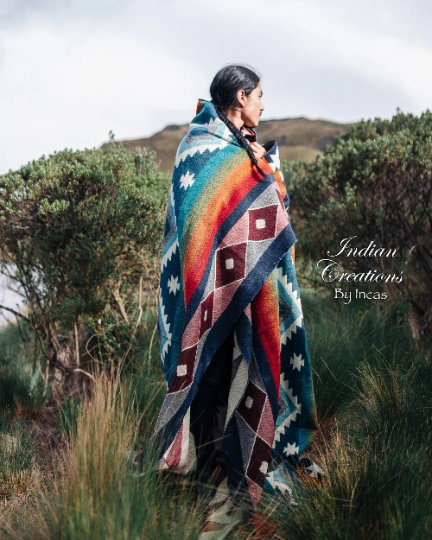 KING SIZE and Heavy-Duty Alpaca Blanket (Gaillardia Burgunder)